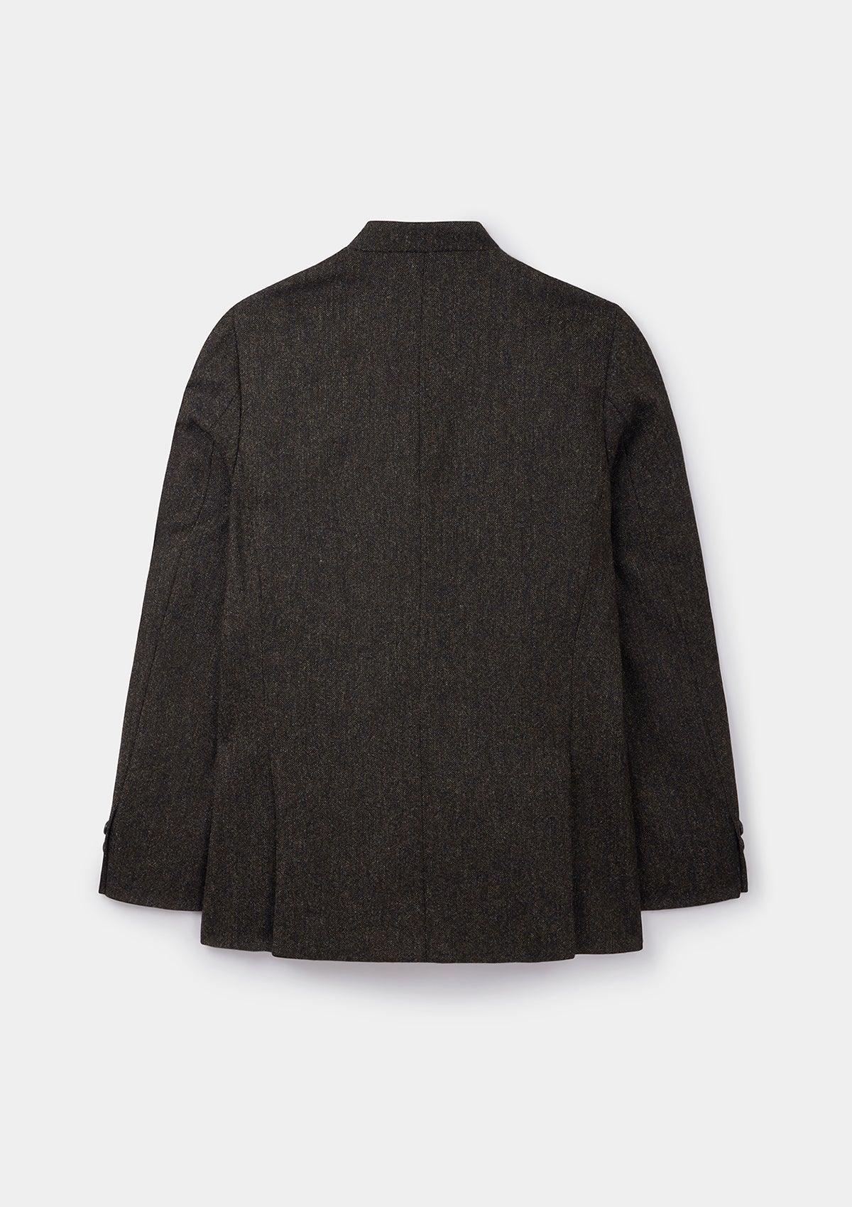 Deep Umber Wool Nehru Jacket