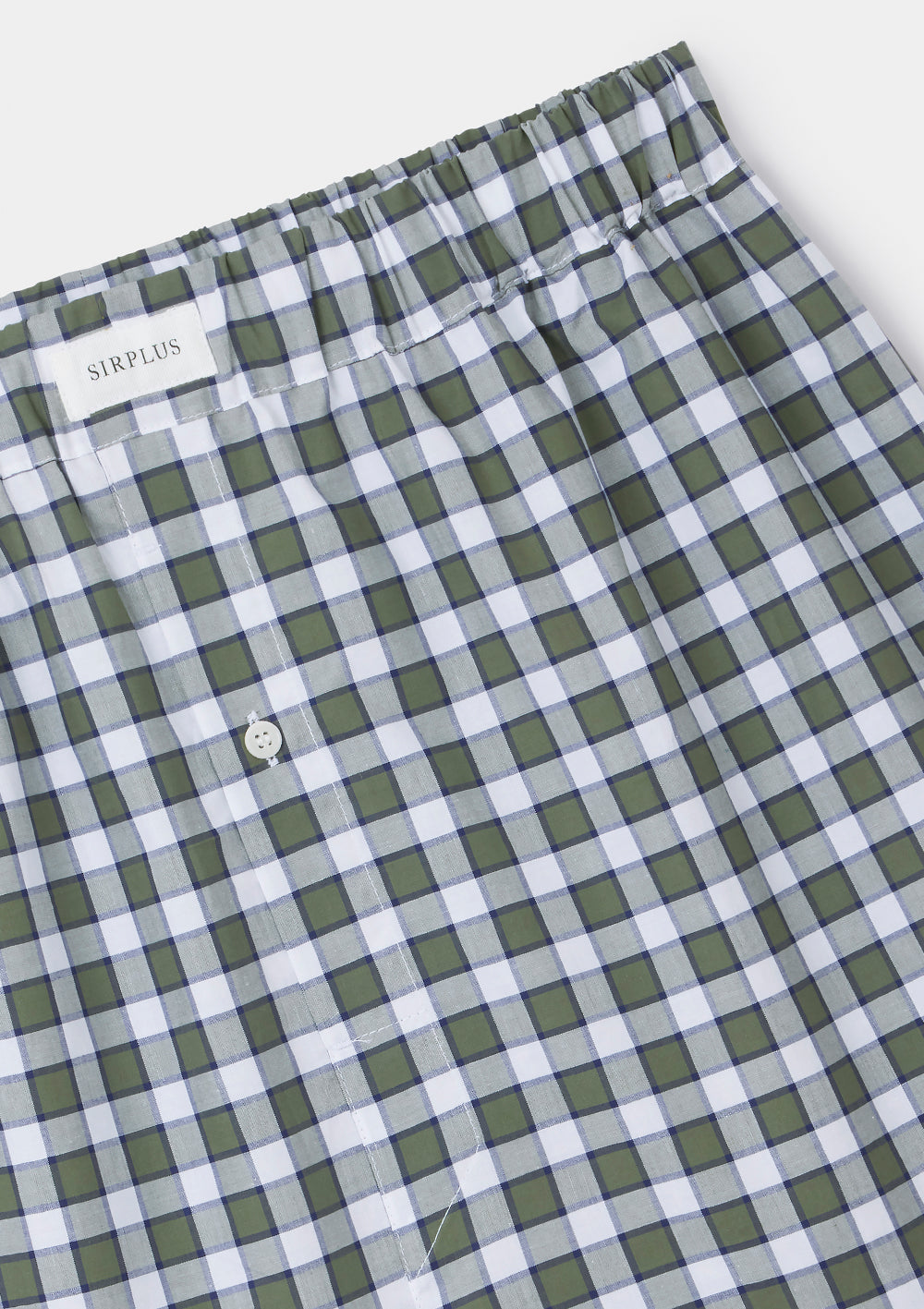Green Picnic Check Cotton Boxer Shorts, Boxer Shorts - SIRPLUS