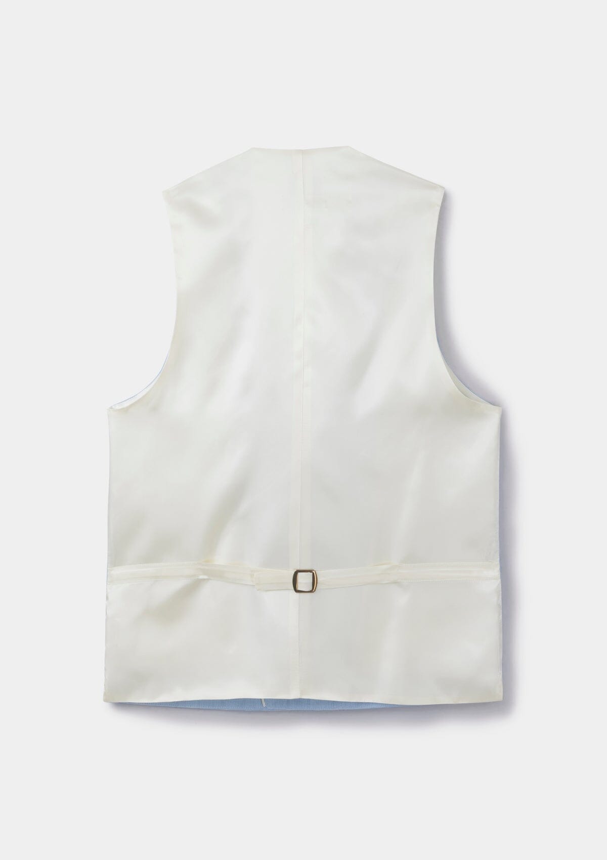 Light Blue Shawl Lapel Double-Breasted Waistcoat, Double Breasted Waistcoat - SIRPLUS