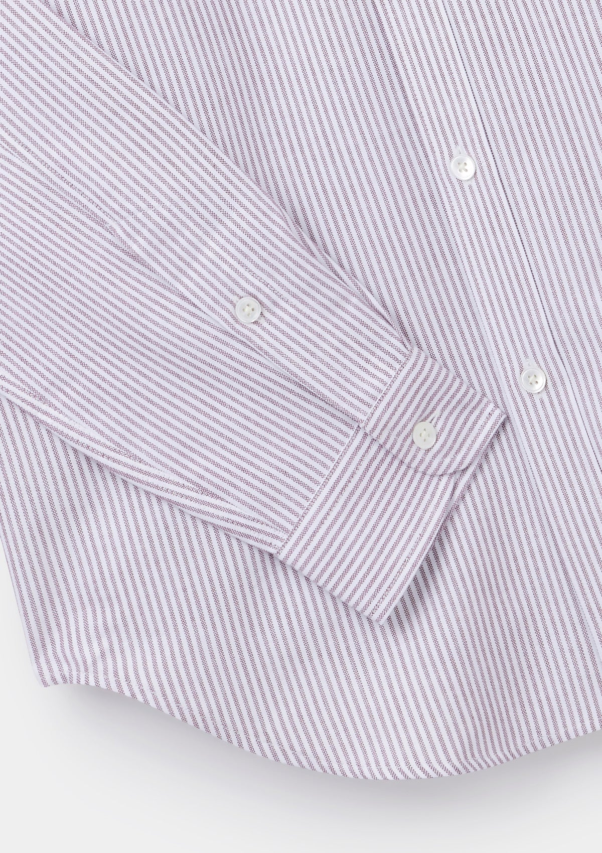 Mahogany Stripe Oxford Button-Down Shirt, Collar Shirt - SIRPLUS