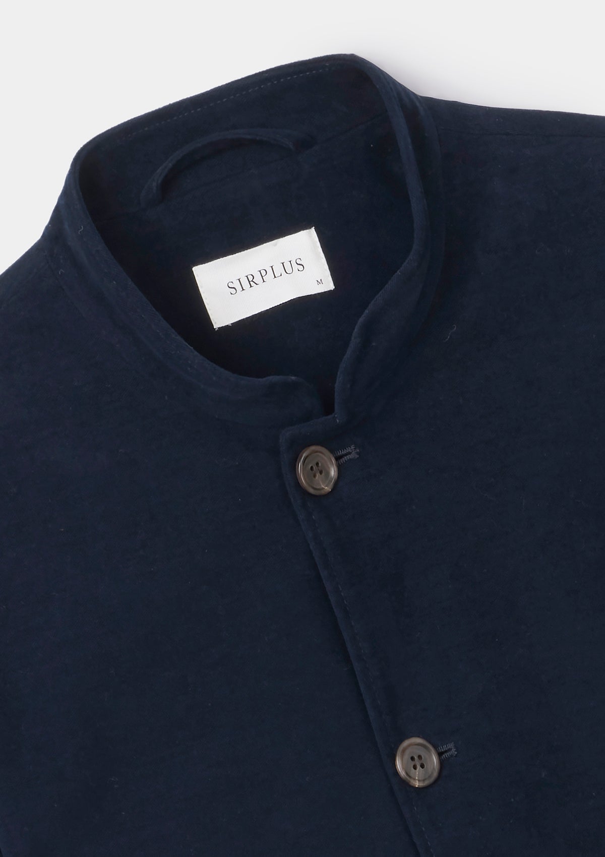 Midnight Navy Moleskin Casual Nehru Jacket