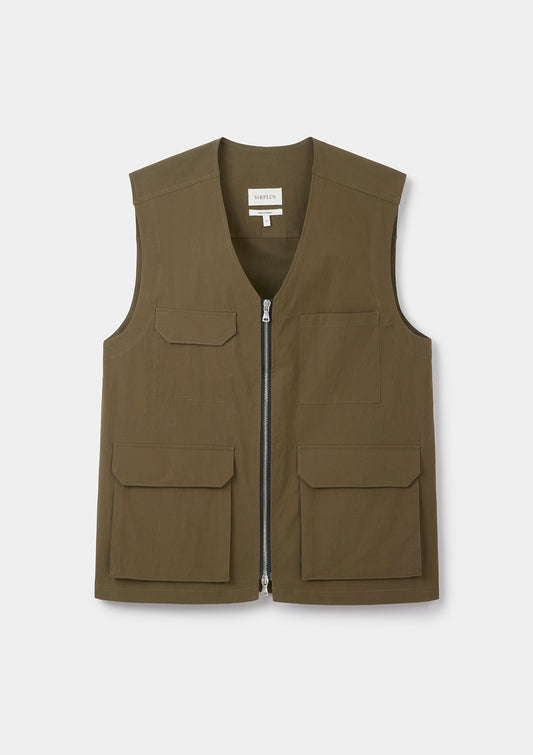 Olive Utility Gilet, Gilet - SIRPLUS