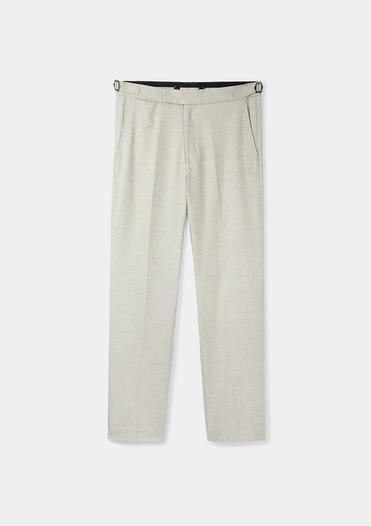 Sand Cotton Linen Formal Trousers, Formal Trousers - SIRPLUS