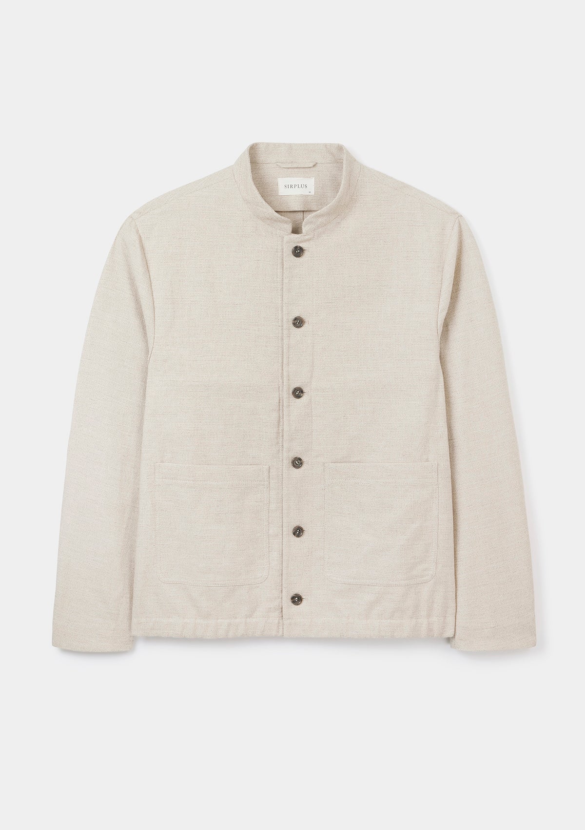 Sand Cotton Linen Nehru Chore Jacket, Nehru Jackets - SIRPLUS