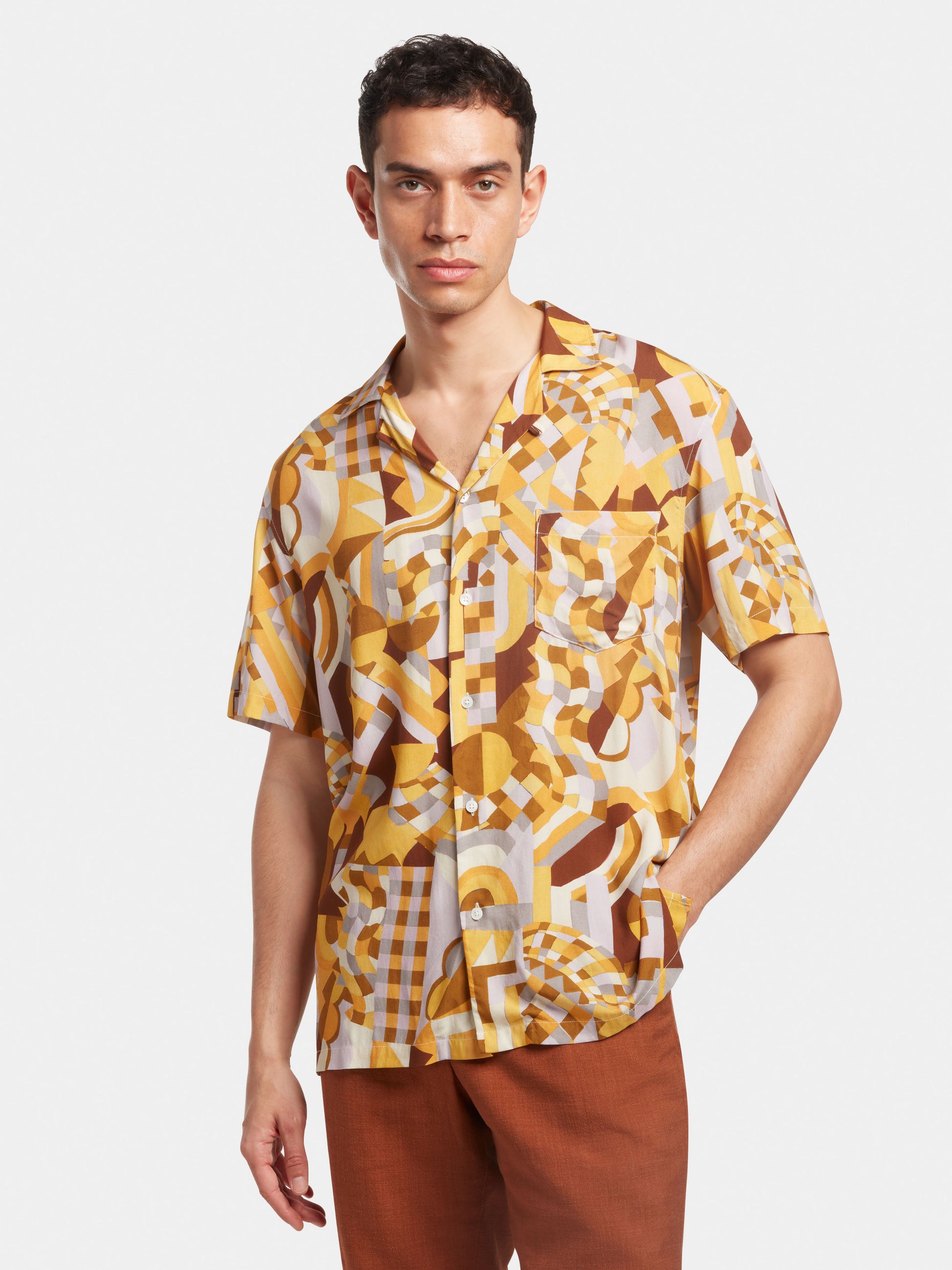 Sundial ECOVERO‚Ñ¢ Mosaic Cuban Shirt, Cuban Shirt - SIRPLUS