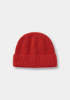 Tomato Red Cashmere Beanie, Hat - SIRPLUS