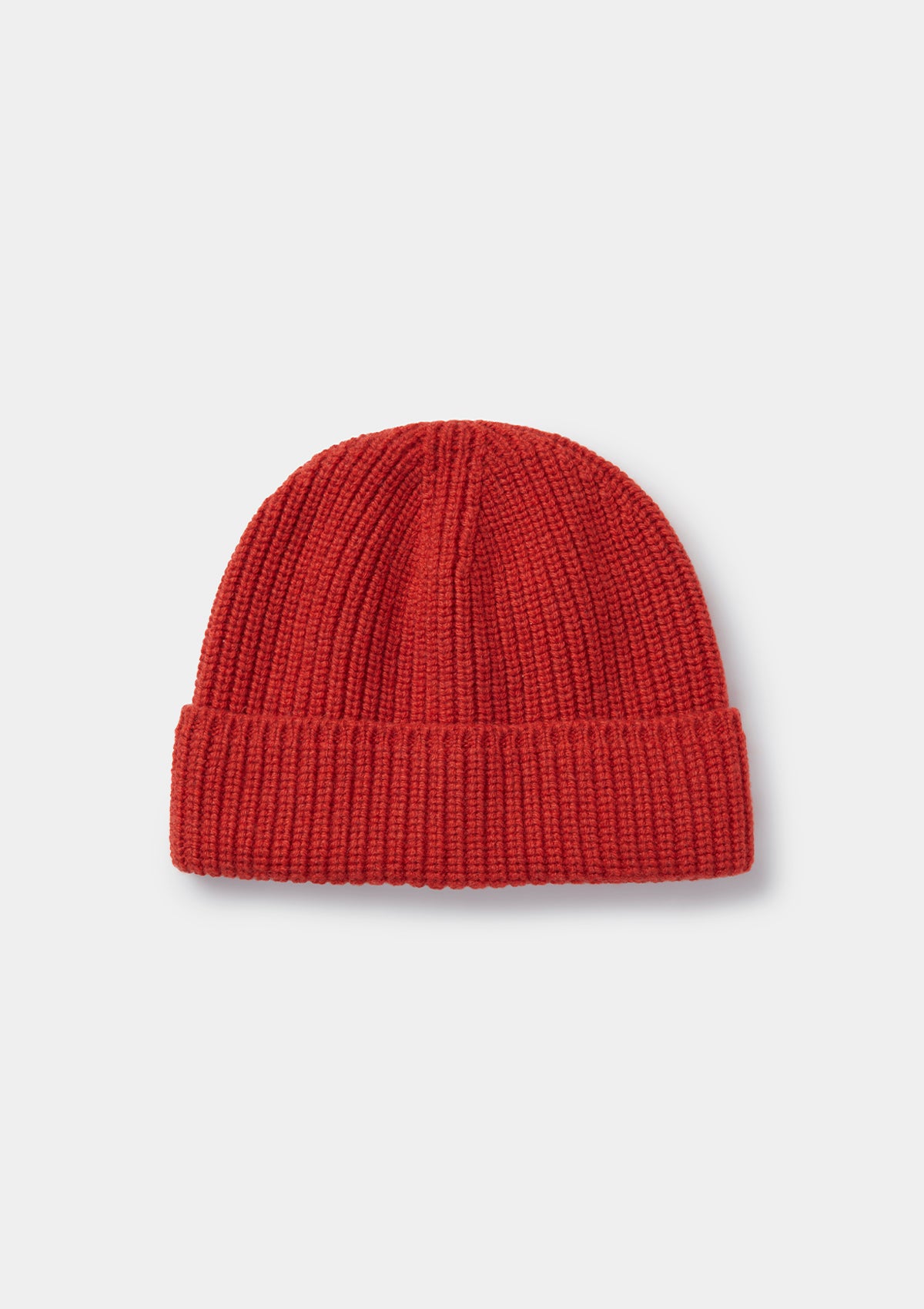 Tomato Red Cashmere Beanie, Hat - SIRPLUS
