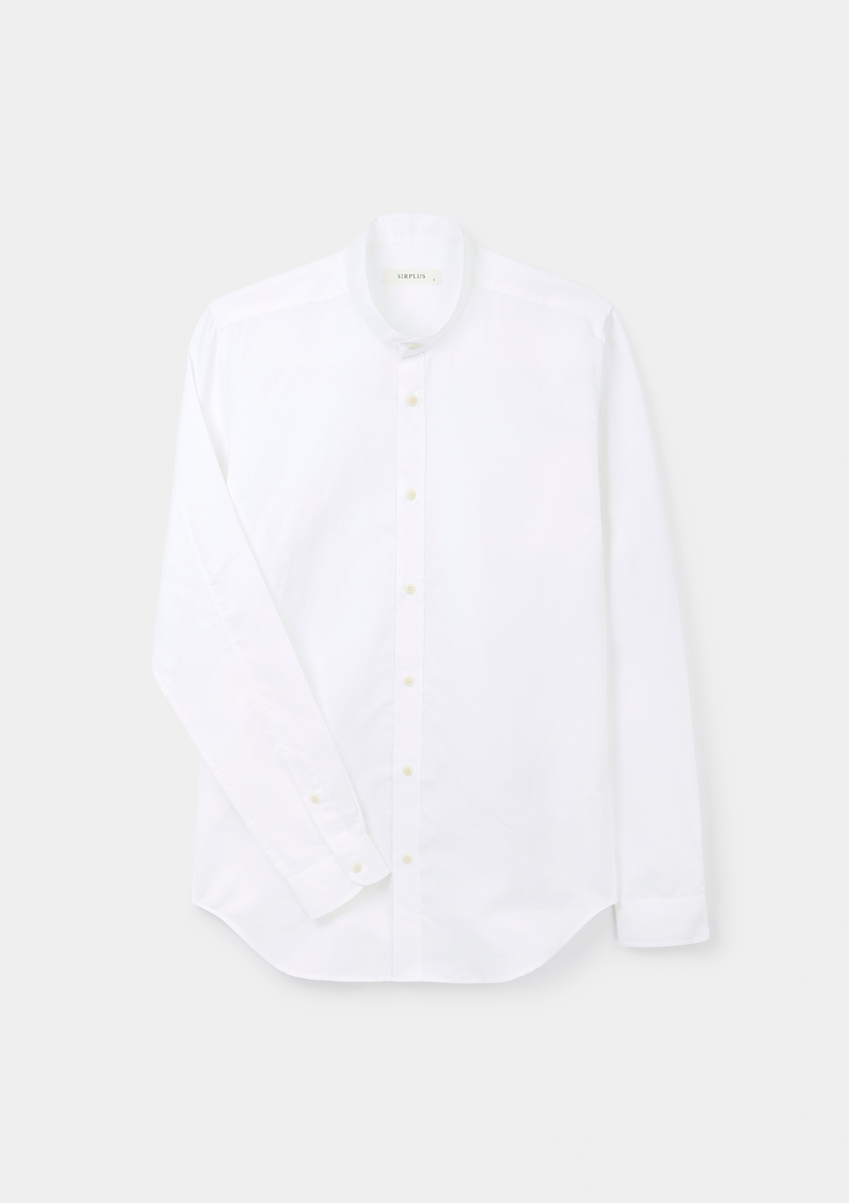 SIRPLUS | White Cotton Linen Grandad Shirt | Men's Premium Shirts