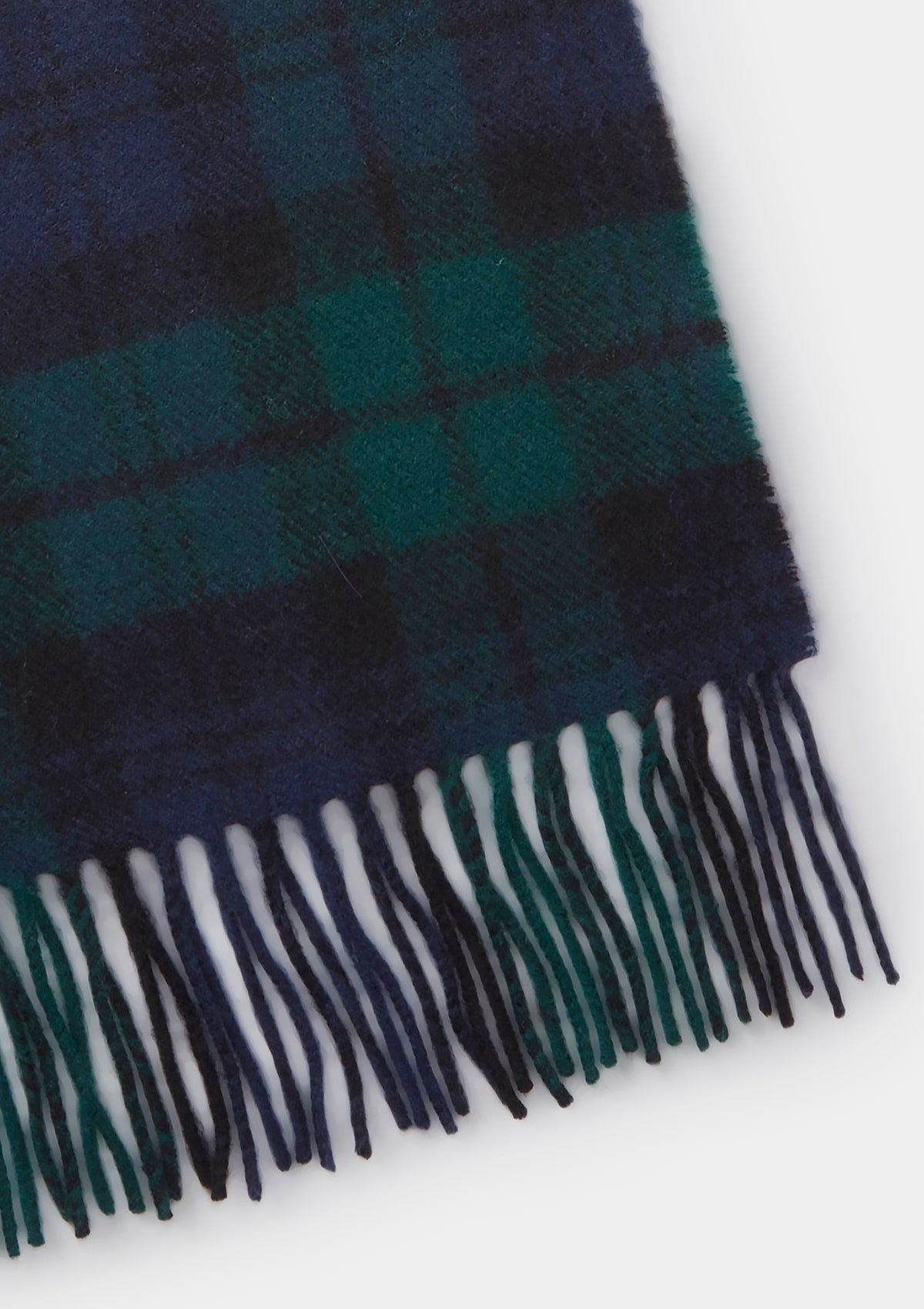 Black Watch Tartan Lambswool Scarf, Scarf - SIRPLUS