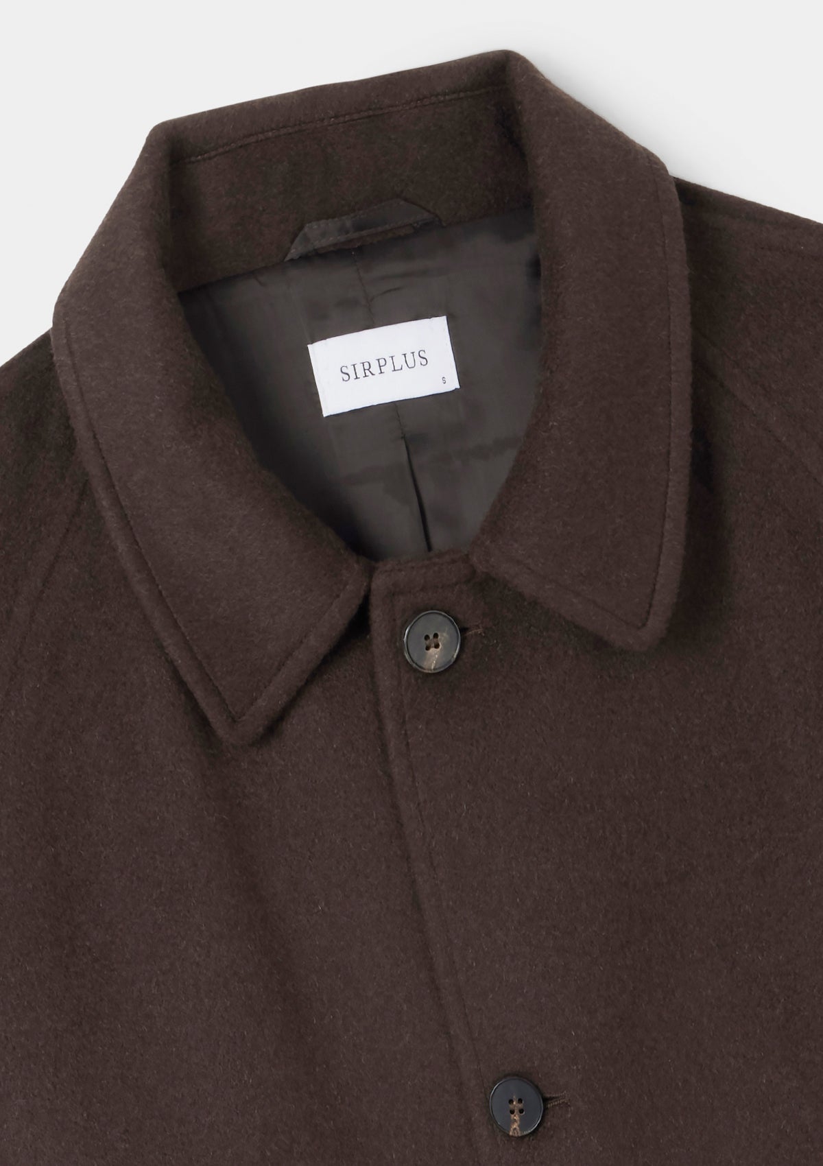 Coffee Cashmere Raglan Overcoat, Coat - SIRPLUS