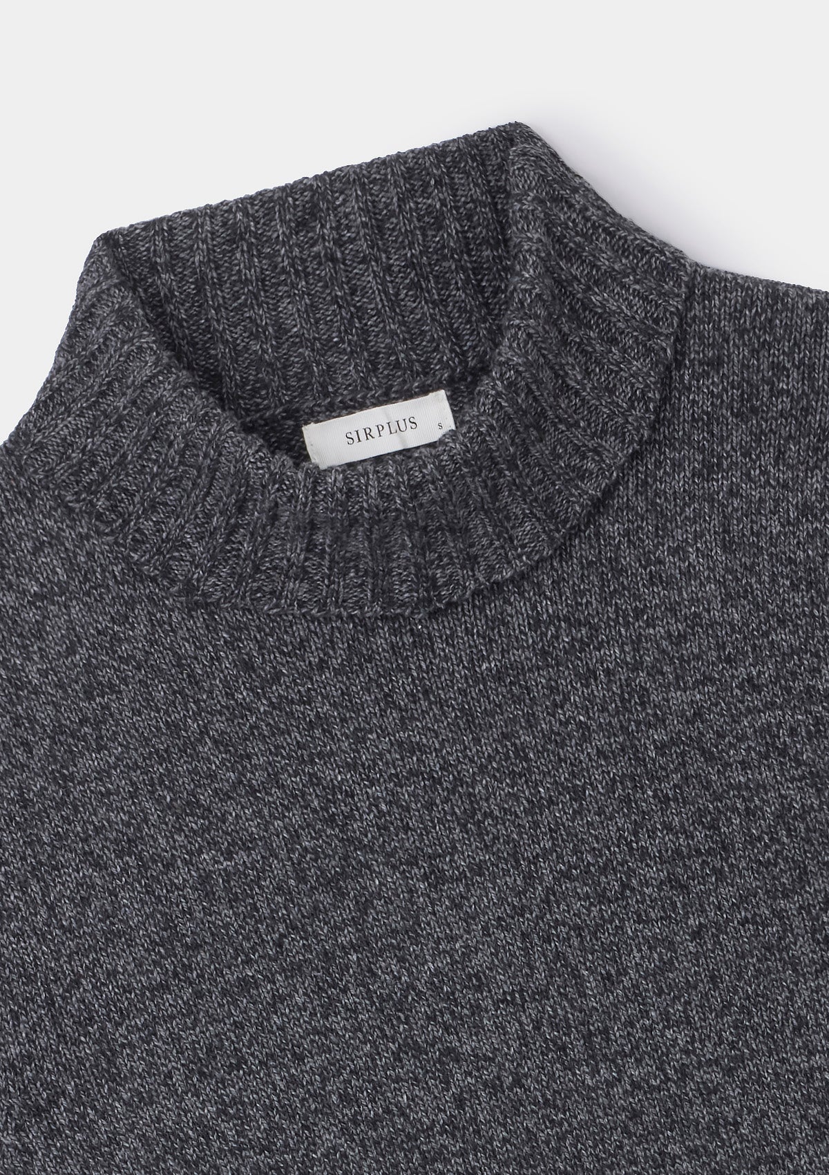Charcoal Marl Rollneck Jumper, Roll Neck Jumper - SIRPLUS