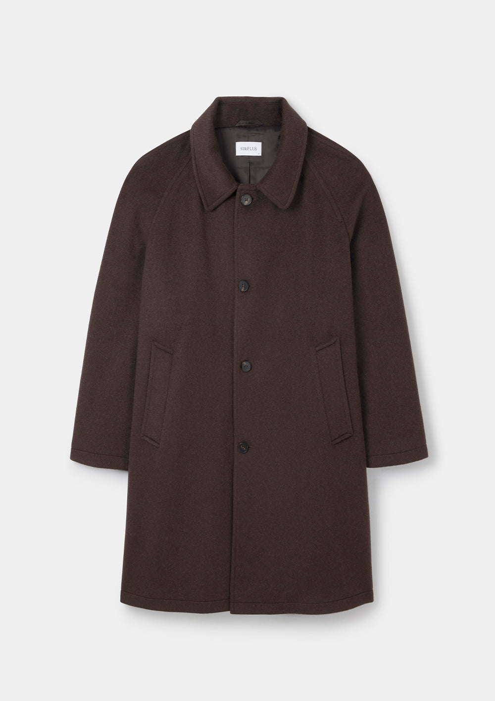 Coffee Cashmere Raglan Overcoat, Coat - SIRPLUS