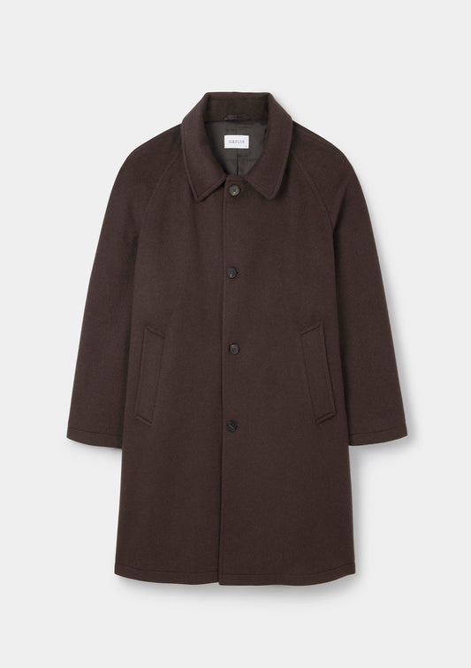 Coffee Cashmere Raglan Overcoat, Coat - SIRPLUS