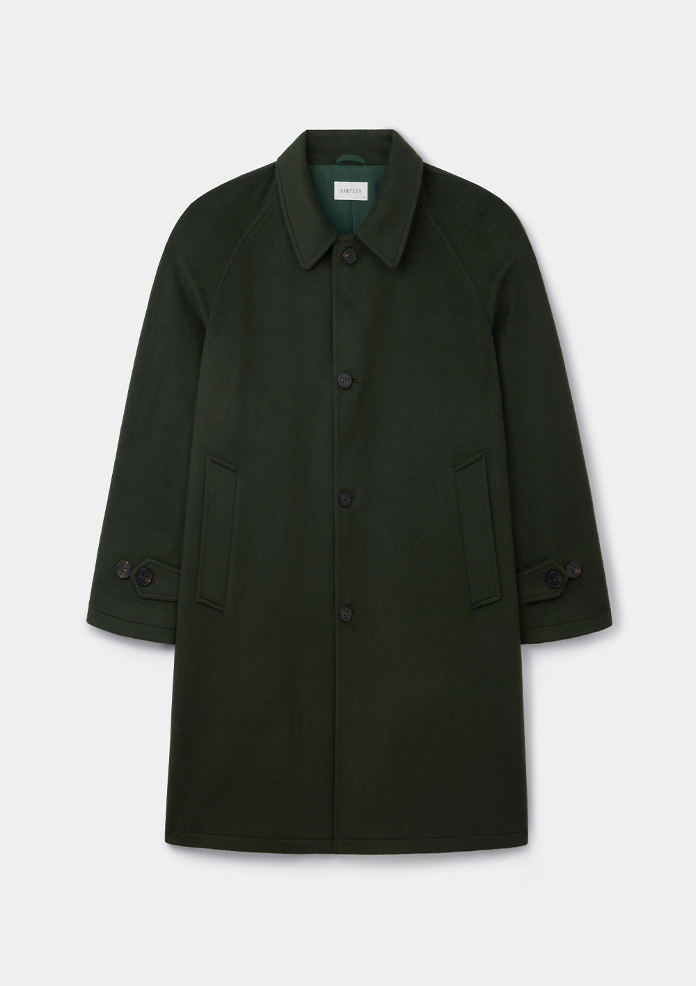 Juniper Green Cashmere Overcoat, Coat - SIRPLUS