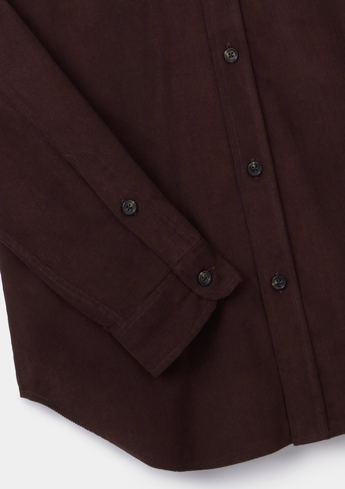 Mahogany Needlecord Collared Shirt, Collar Shirt - SIRPLUS