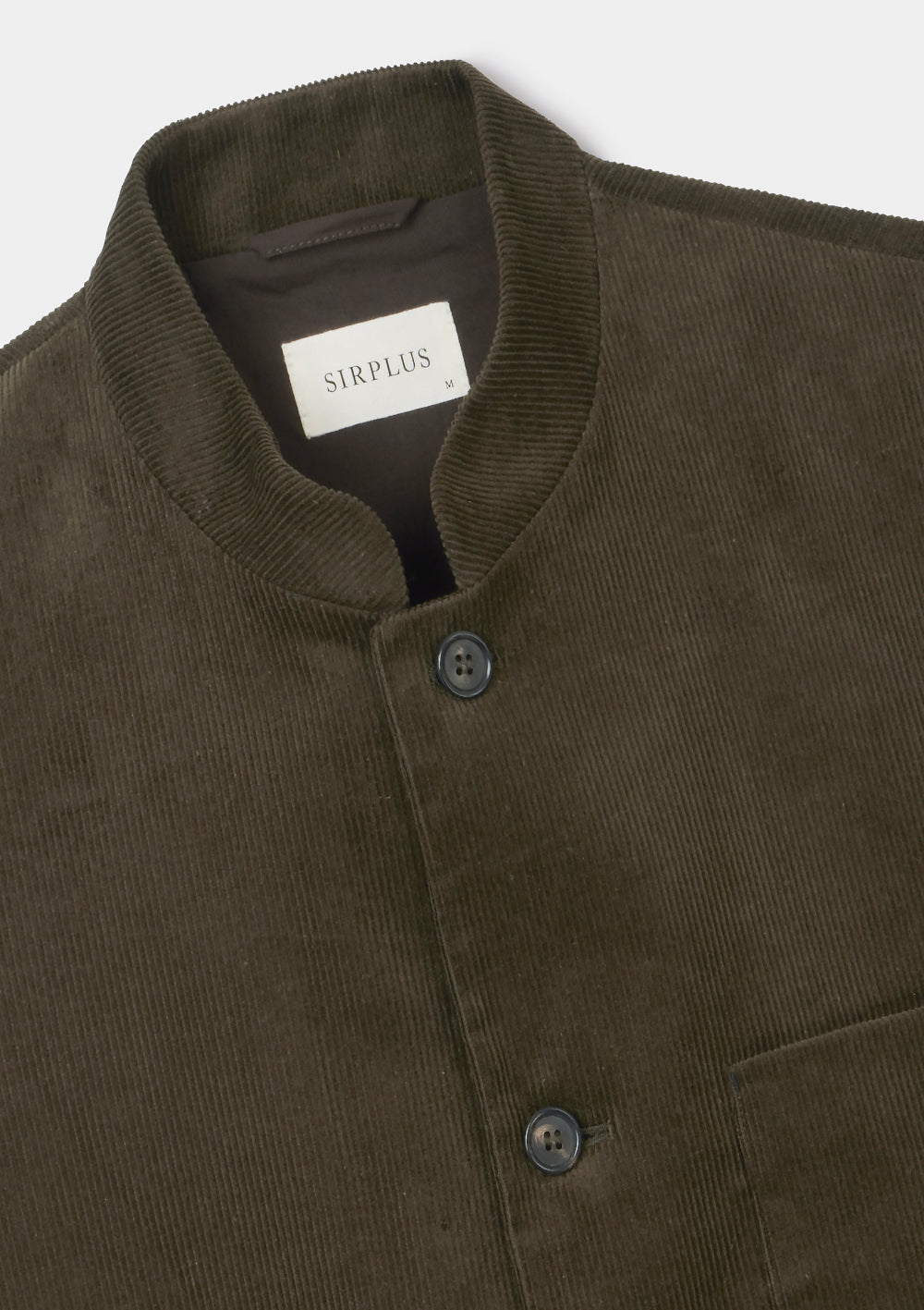 Nettle Green Corduroy Nehru Waistcoat, Nehru Waistcoat - SIRPLUS