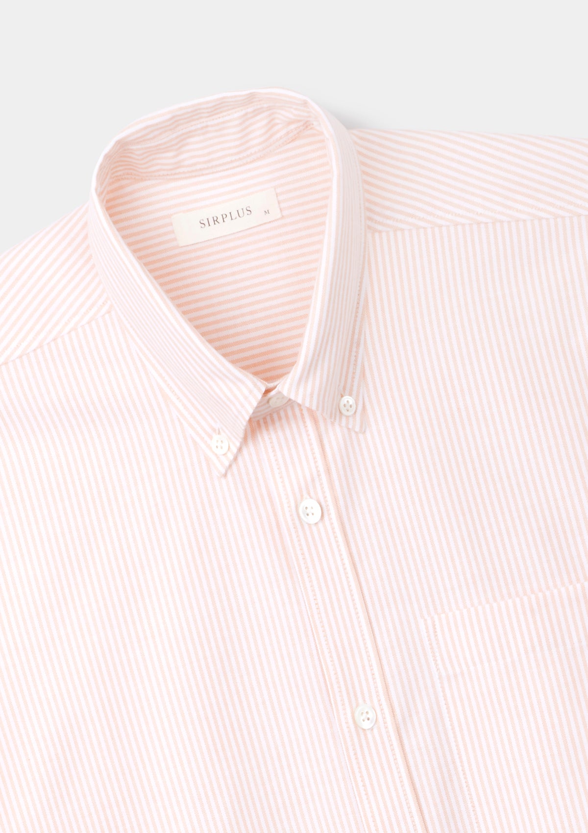 Peach Stripe Button-Down Shirt, Collar Shirt - SIRPLUS