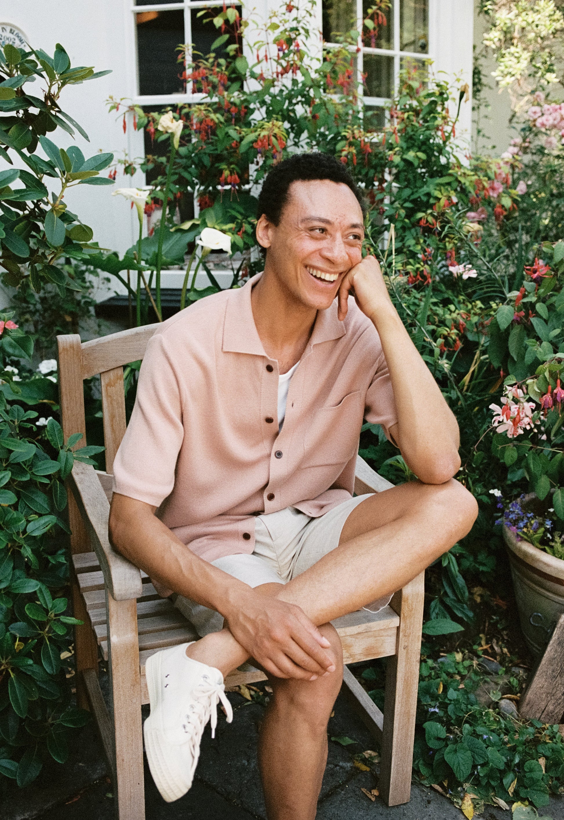 Peach Pink Cotton Knit Polo, Polo Shirt - SIRPLUS