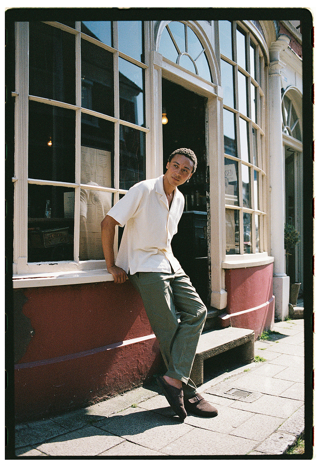 Cream Purl Jersey Cuban Polo, Polo Shirt - SIRPLUS