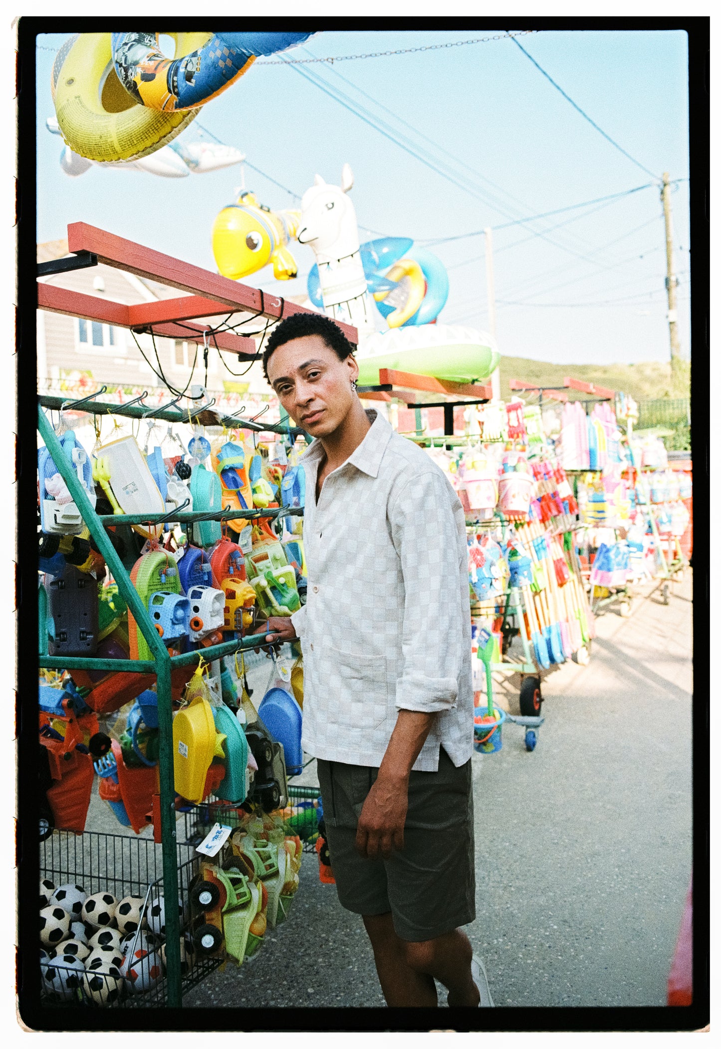 Beige Yarn Check Overshirt, Overshirt - SIRPLUS