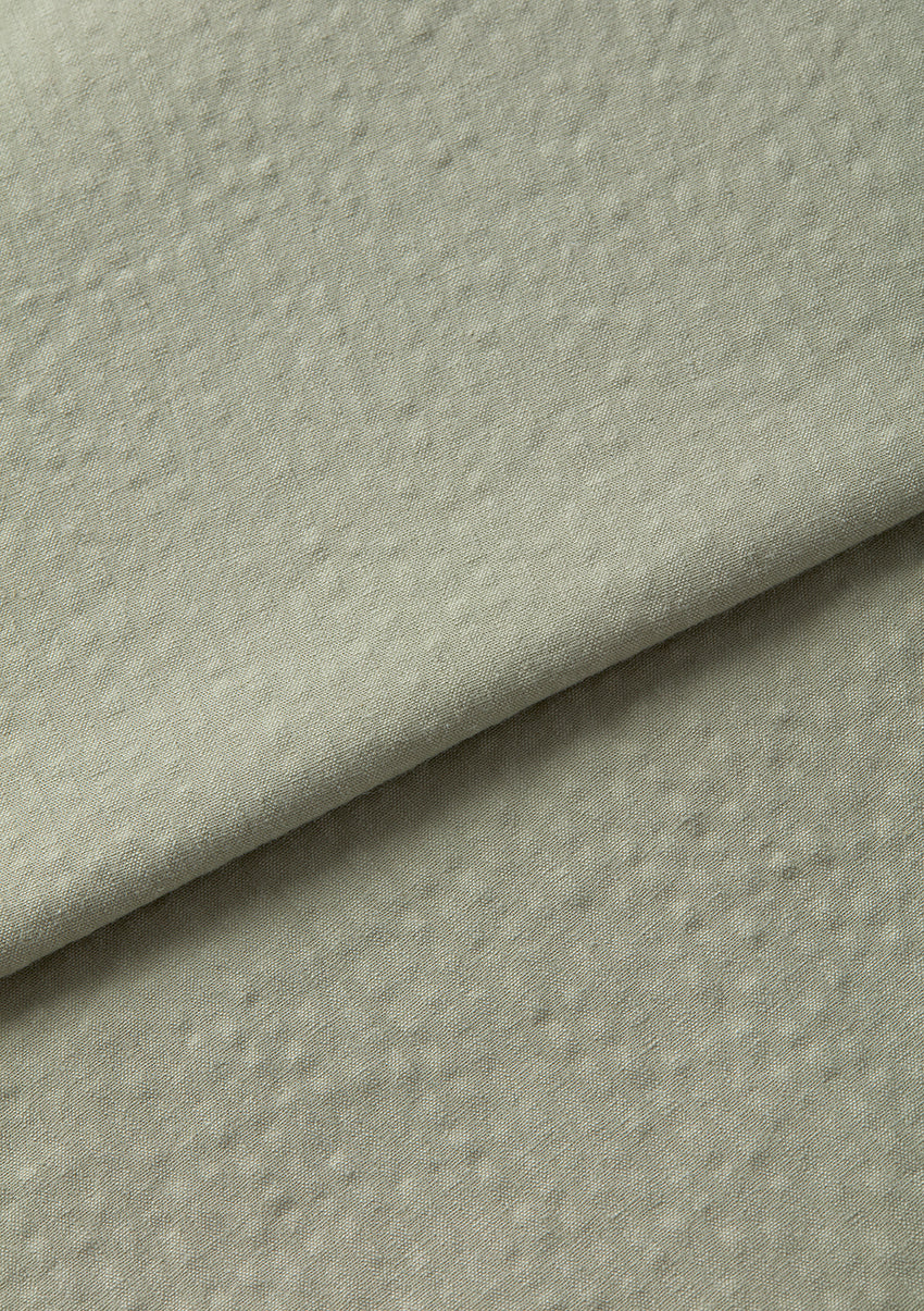 Sage Seersucker Cotton Trousers, Casual Trousers - SIRPLUS