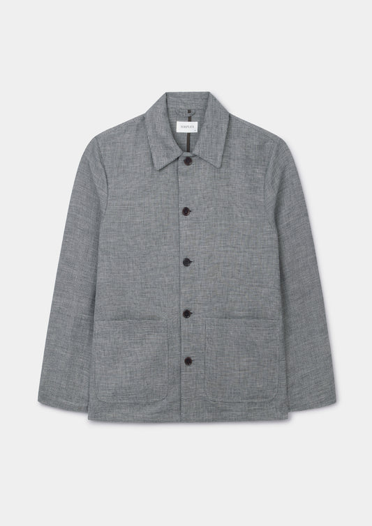 Salt & Pepper Linen Chore Jacket, Chore Jacket - SIRPLUS