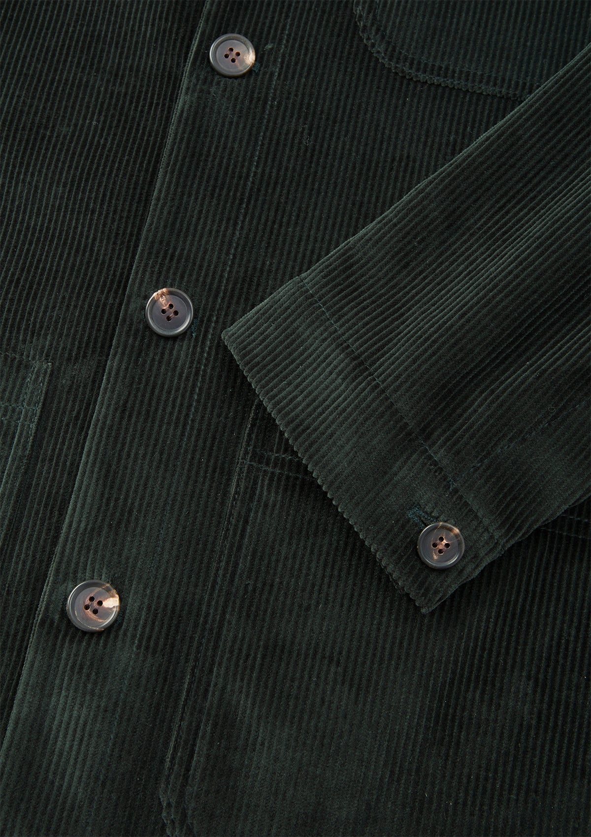 Shadow Green Cotton-Corduroy Chore Jacket