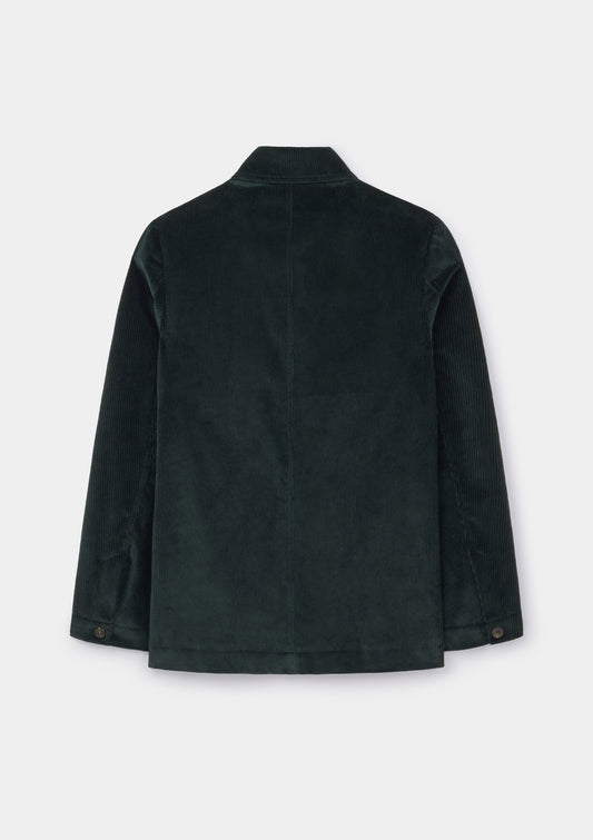 Shadow Green Cotton-Corduroy Chore Jacket, Chore Jacket - SIRPLUS