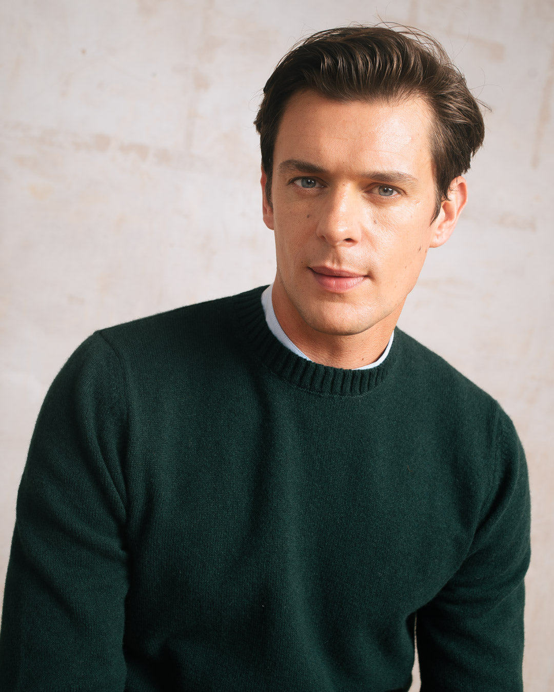 Green Lambswool Crew Neck Jumper, Crew Neck Jumper - SIRPLUS