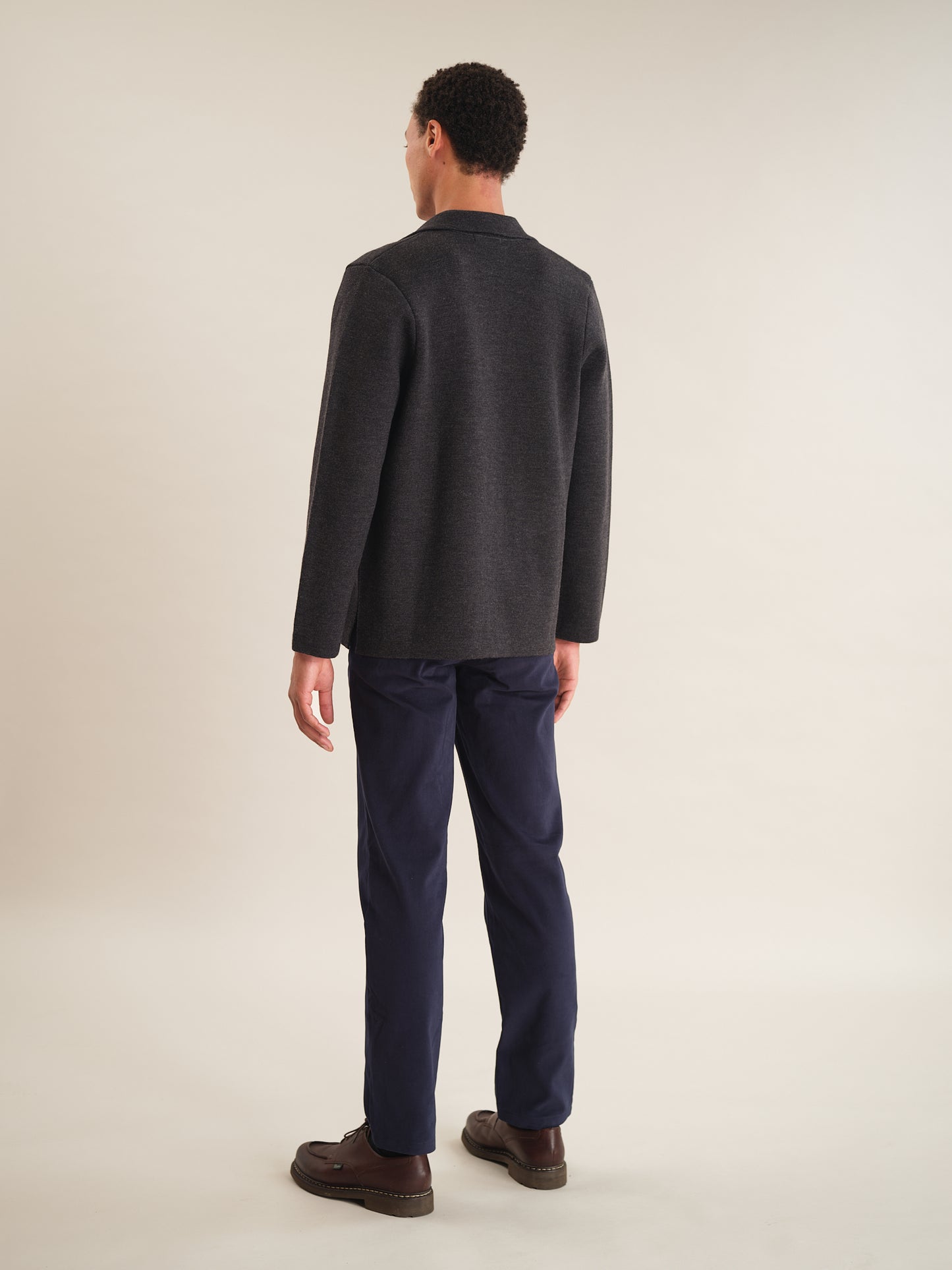 Graphite Merino Knit Blazer, Knit Blazer - SIRPLUS