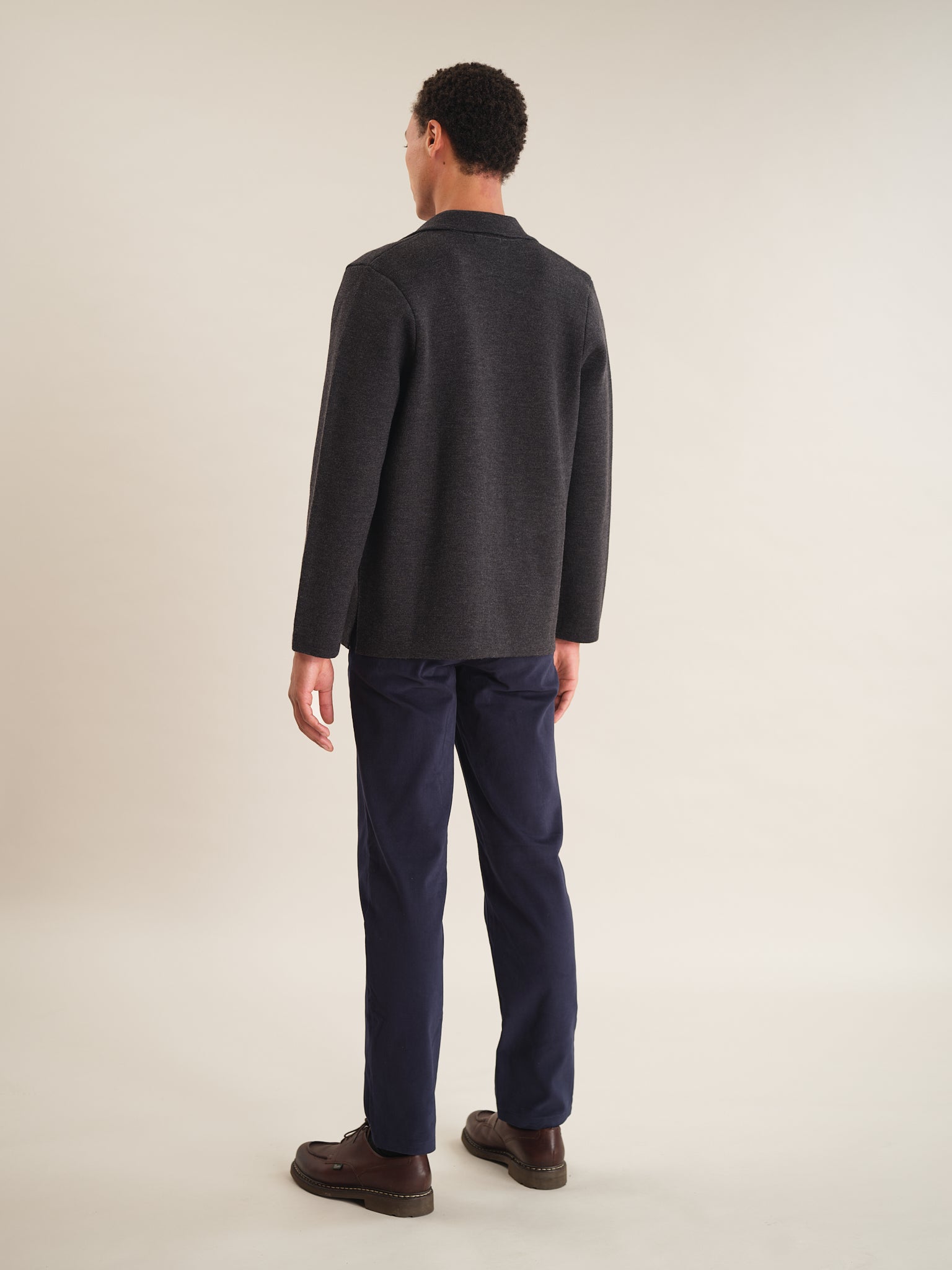 Graphite Merino Knit Blazer, Knit Blazer - SIRPLUS