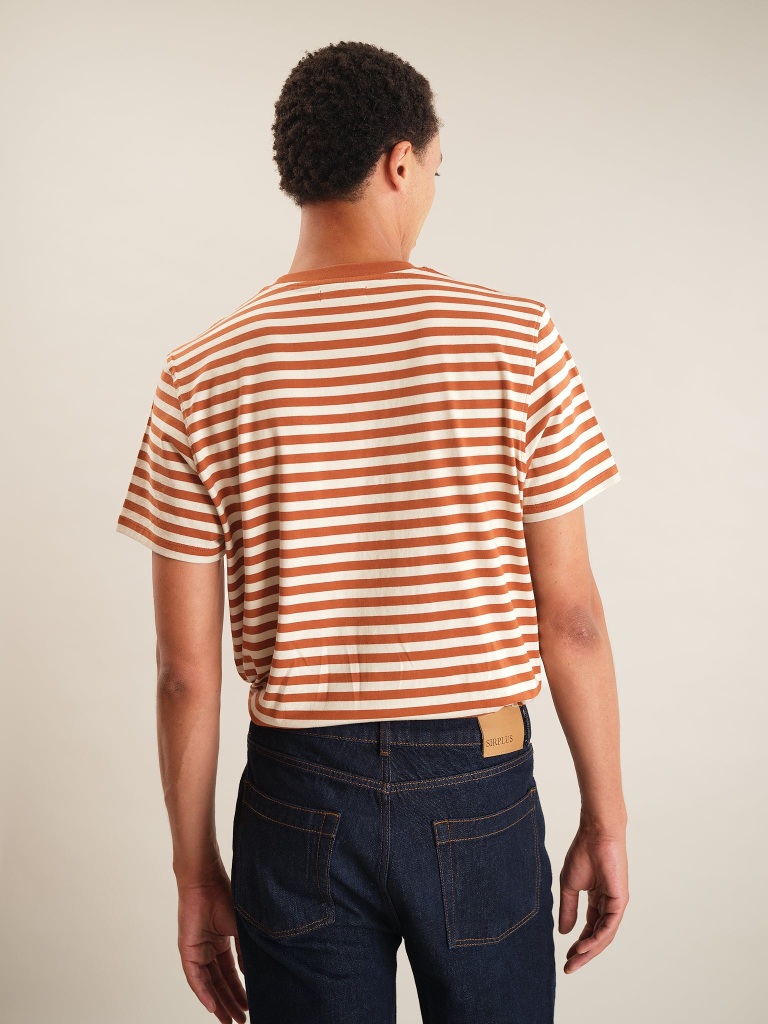 Rust Orange Stripe T-shirt, T-Shirt - SIRPLUS