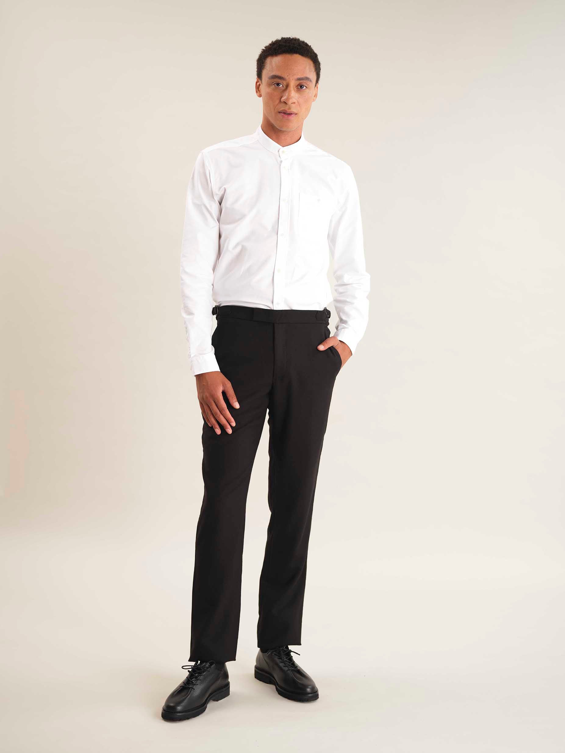 Black Wool Formal Trousers, Formal Trousers - SIRPLUS