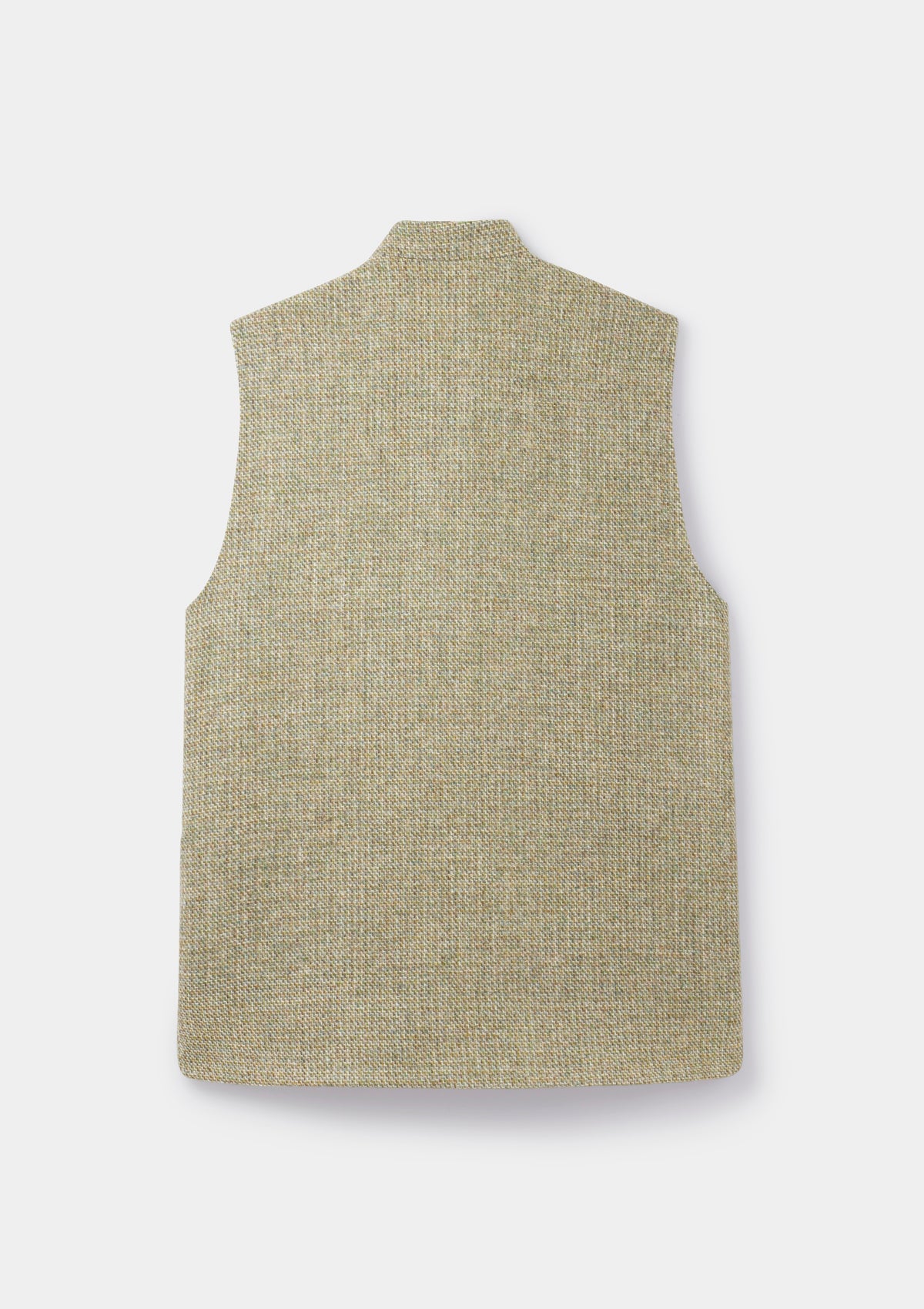 Summer Green Harris Tweed Nehru Waistcoat, Nehru Waistcoat - SIRPLUS