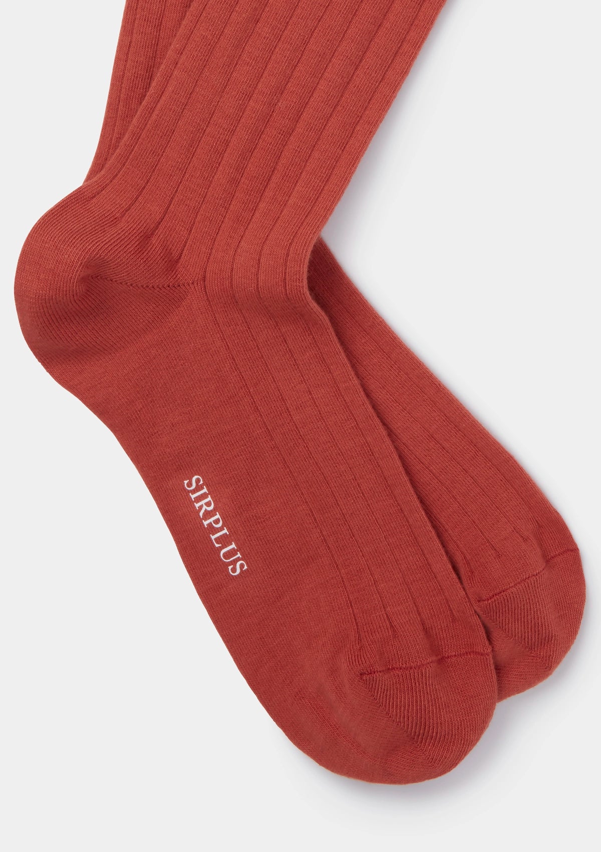 Terracotta Cotton Dress Socks
