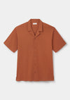 Terracotta Graph Jersey Cuban Shirt, Polo Shirt - SIRPLUS