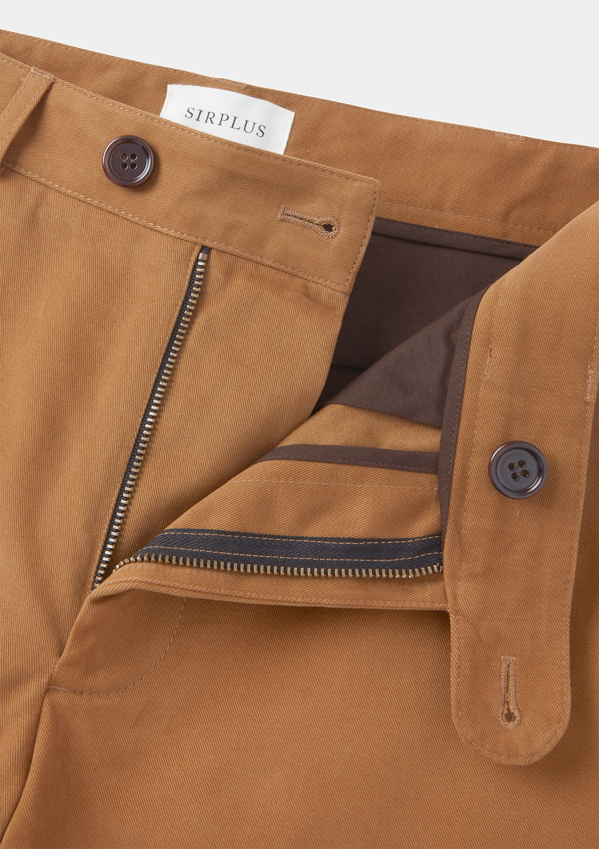 Tobacco Cotton Twill Chinos