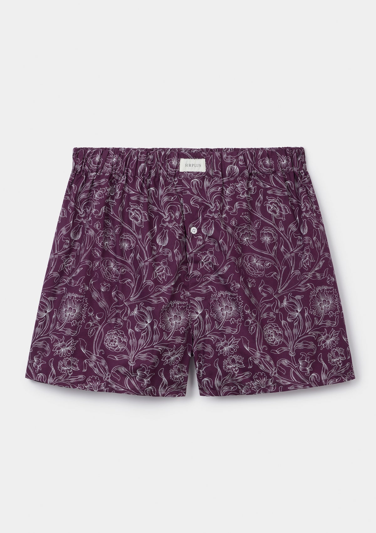 Aubergine Constantia Sketch Boxer Shorts Made with Liberty Fabrics, Boxer Shorts - SIRPLUS