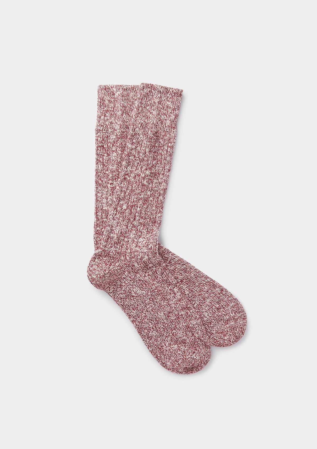 Rosso Cotton Marl Socks, Socks - SIRPLUS
