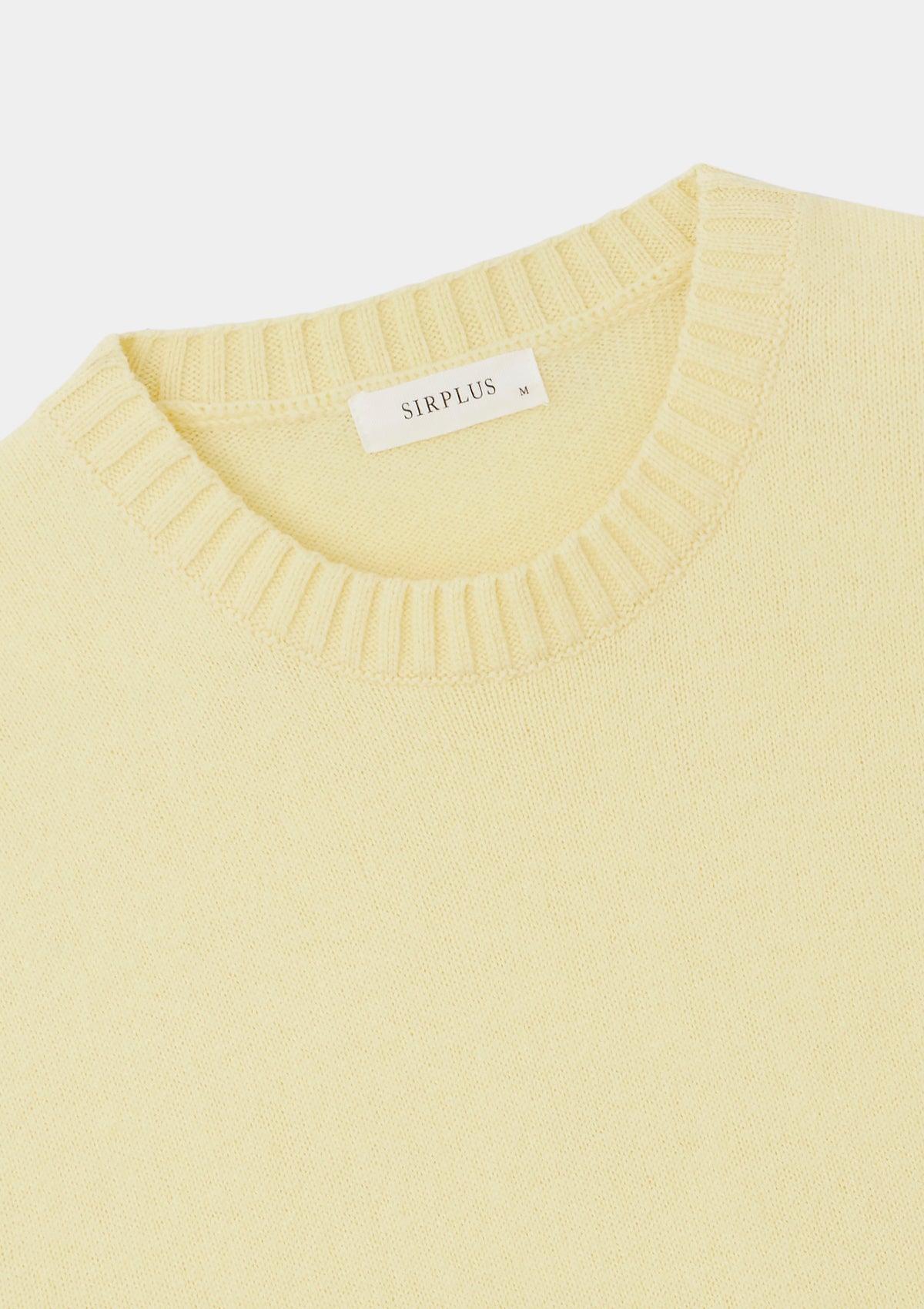 Vanilla Lambswool Crew Neck Jumper, Crew Neck Jumper - SIRPLUS