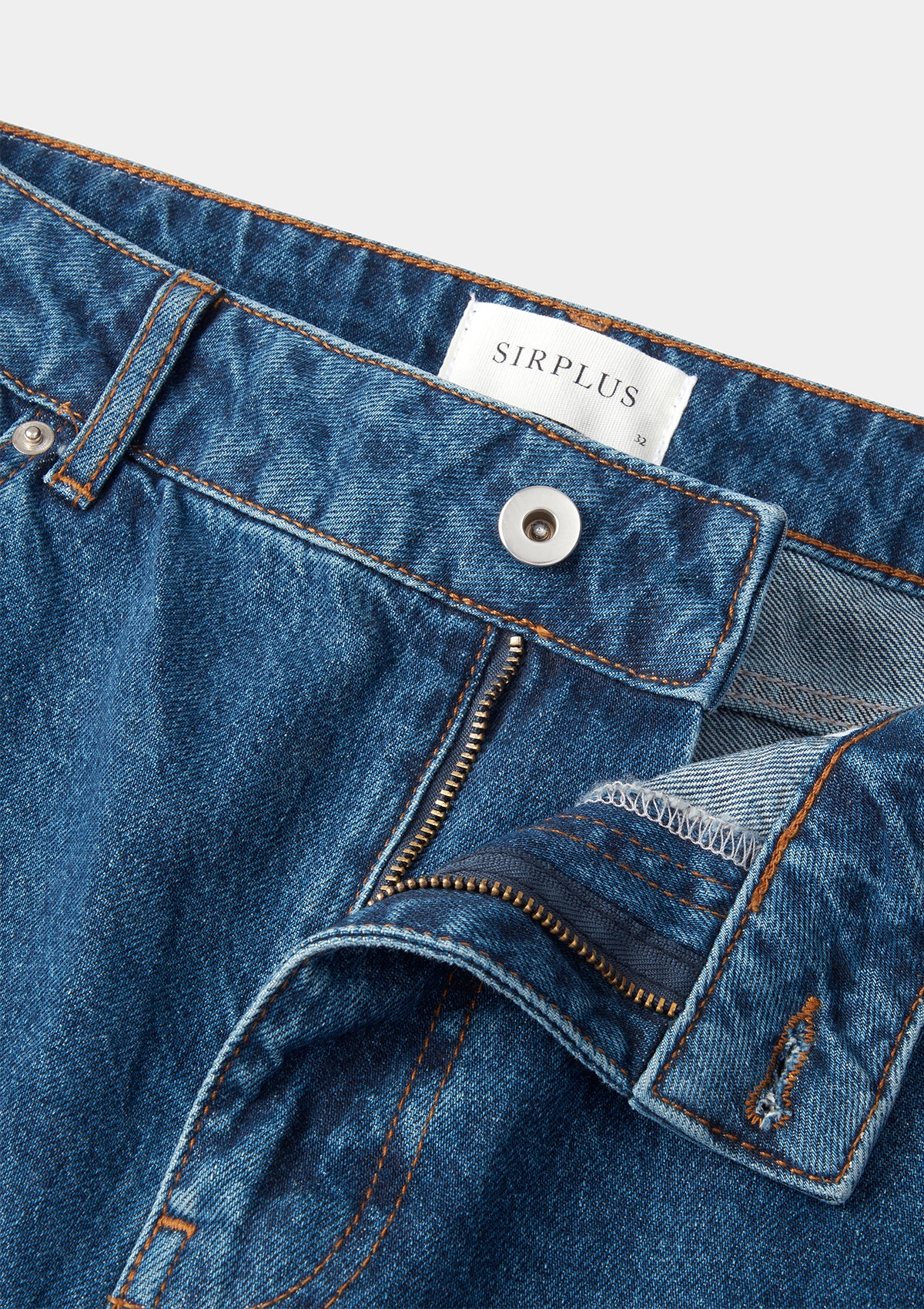 Vintage Blue Straight Leg Jeans, Jeans - SIRPLUS