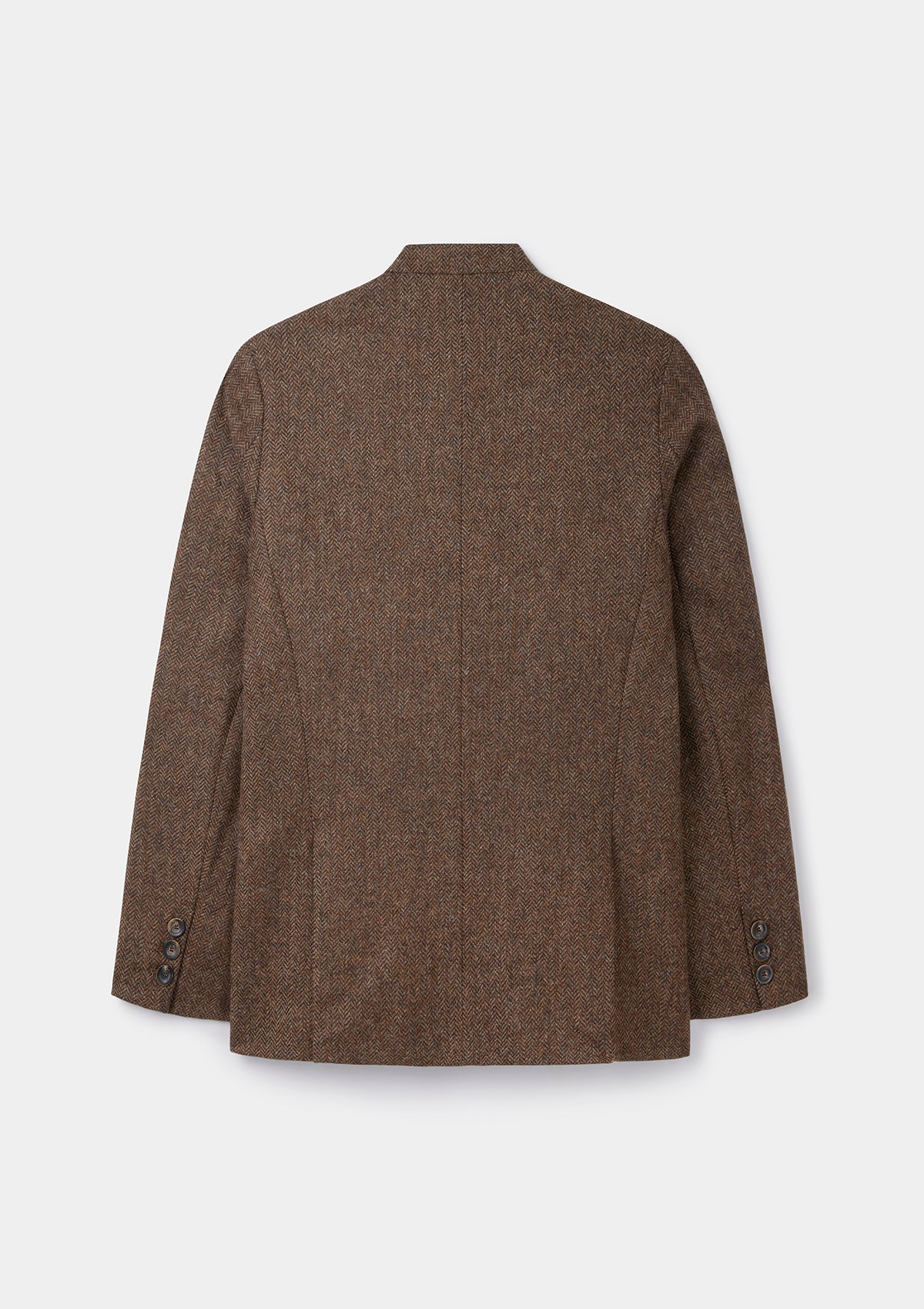 Walnut Herringbone Nehru Jacket, Nehru Jacket - SIRPLUS