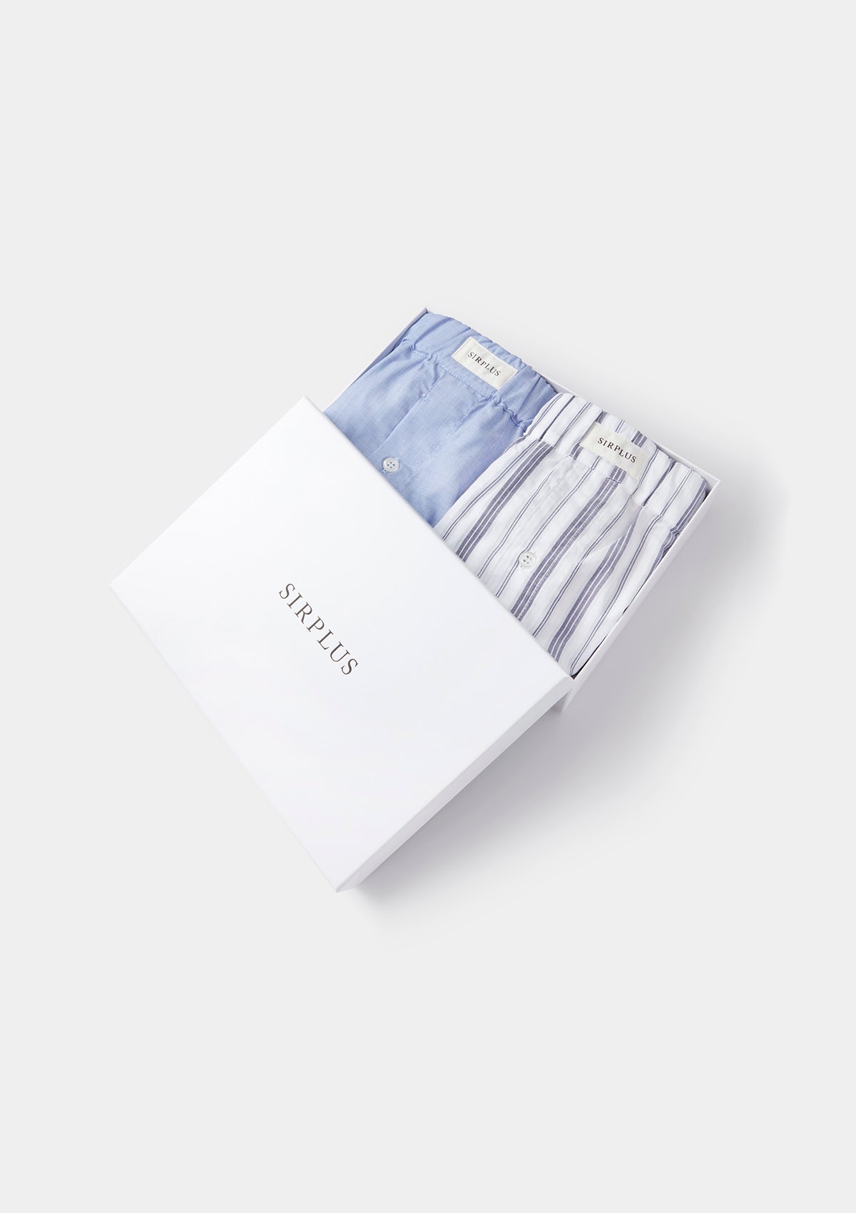 White & Blue Surplus Cotton Boxer Shorts Gift Box, Gift Box - SIRPLUS