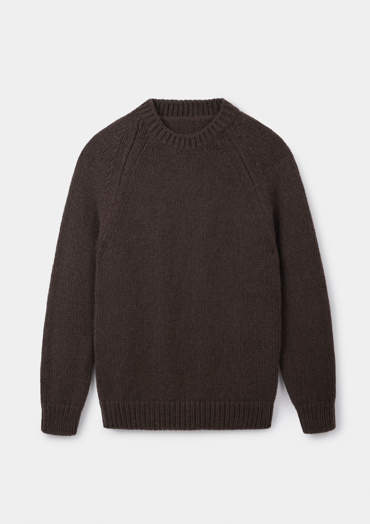 Cocoa Chunky Cashmere Jumper, Crew Neck Jumper - SIRPLUS