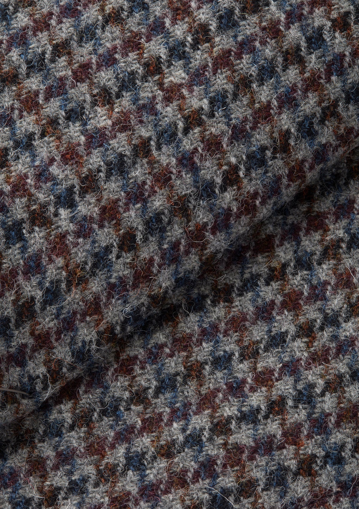 Houndstooth Check Harris Tweed Overcoat, Coat - SIRPLUS