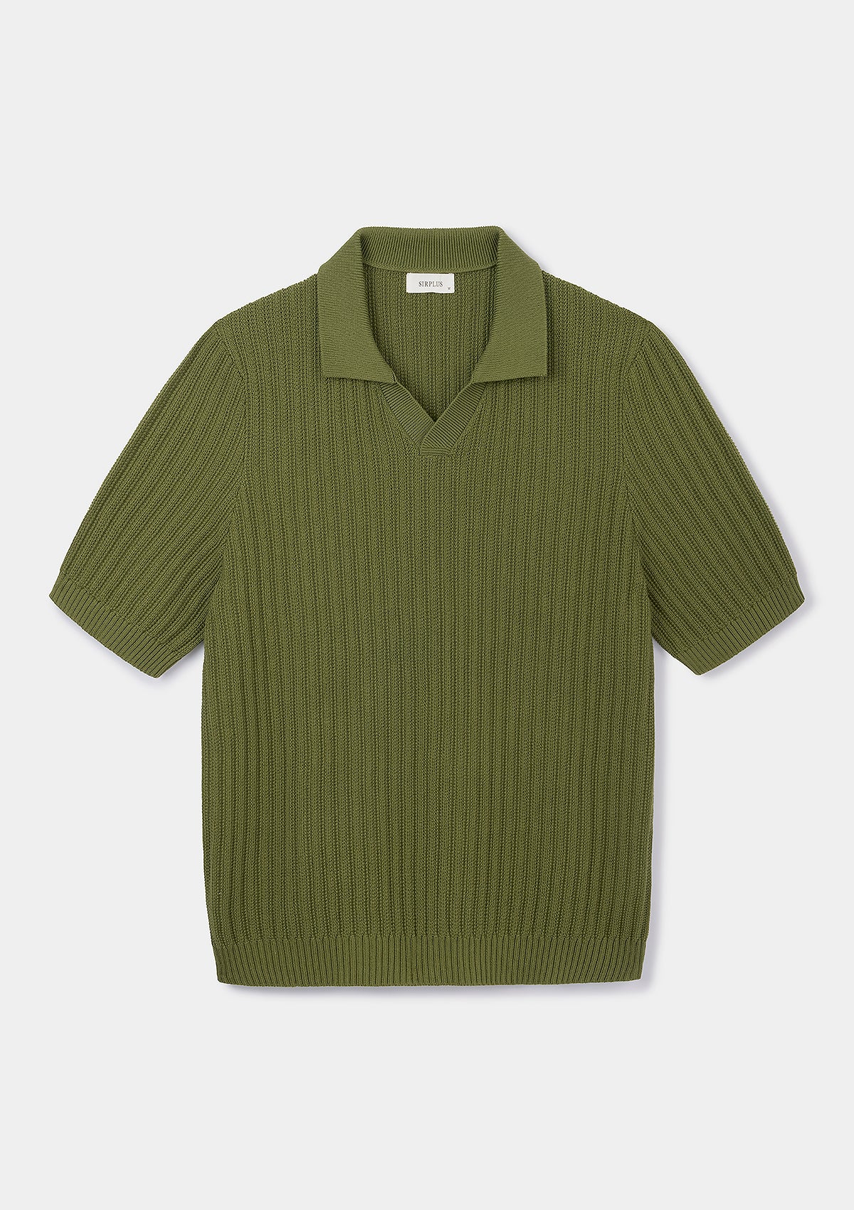 Cossack Green Textured Rib Resort Polo, Polo Shirt - SIRPLUS