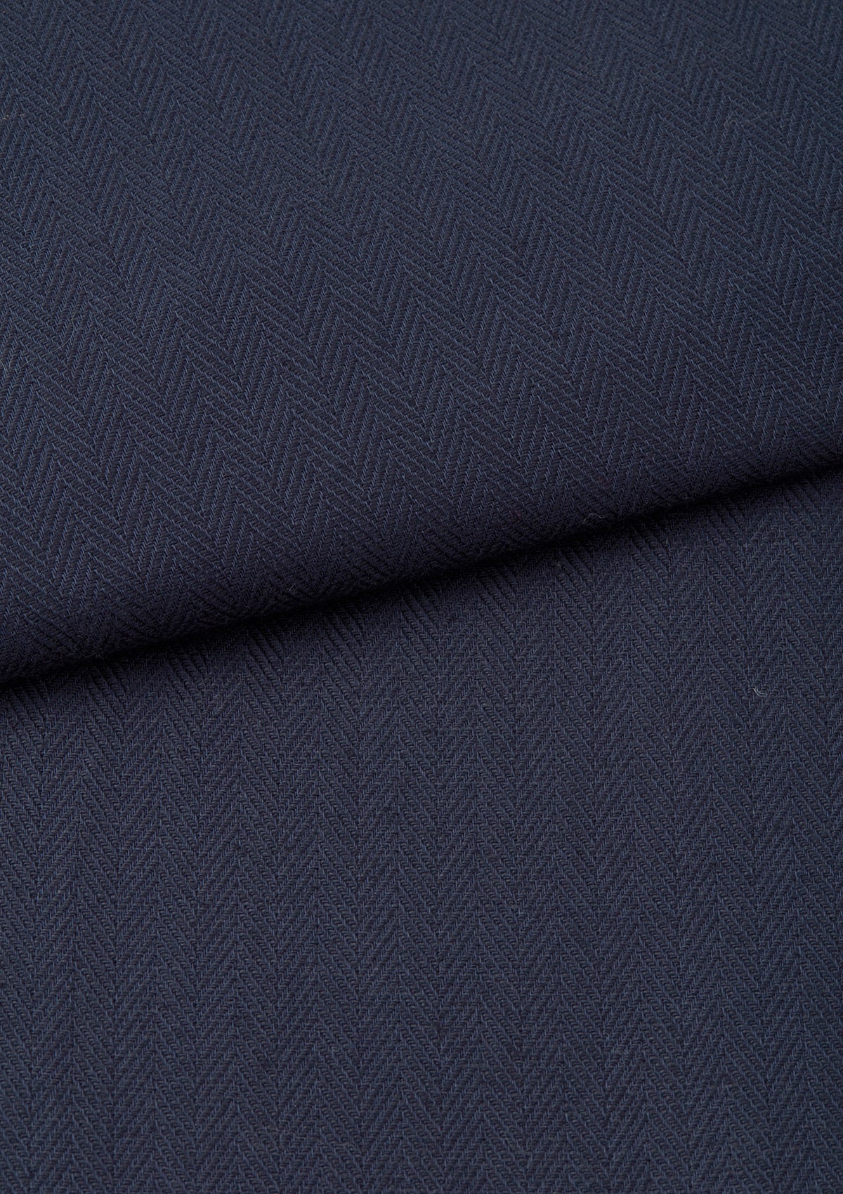 Navy Herringbone Cotton Linen Nehru Suit, Suits - SIRPLUS