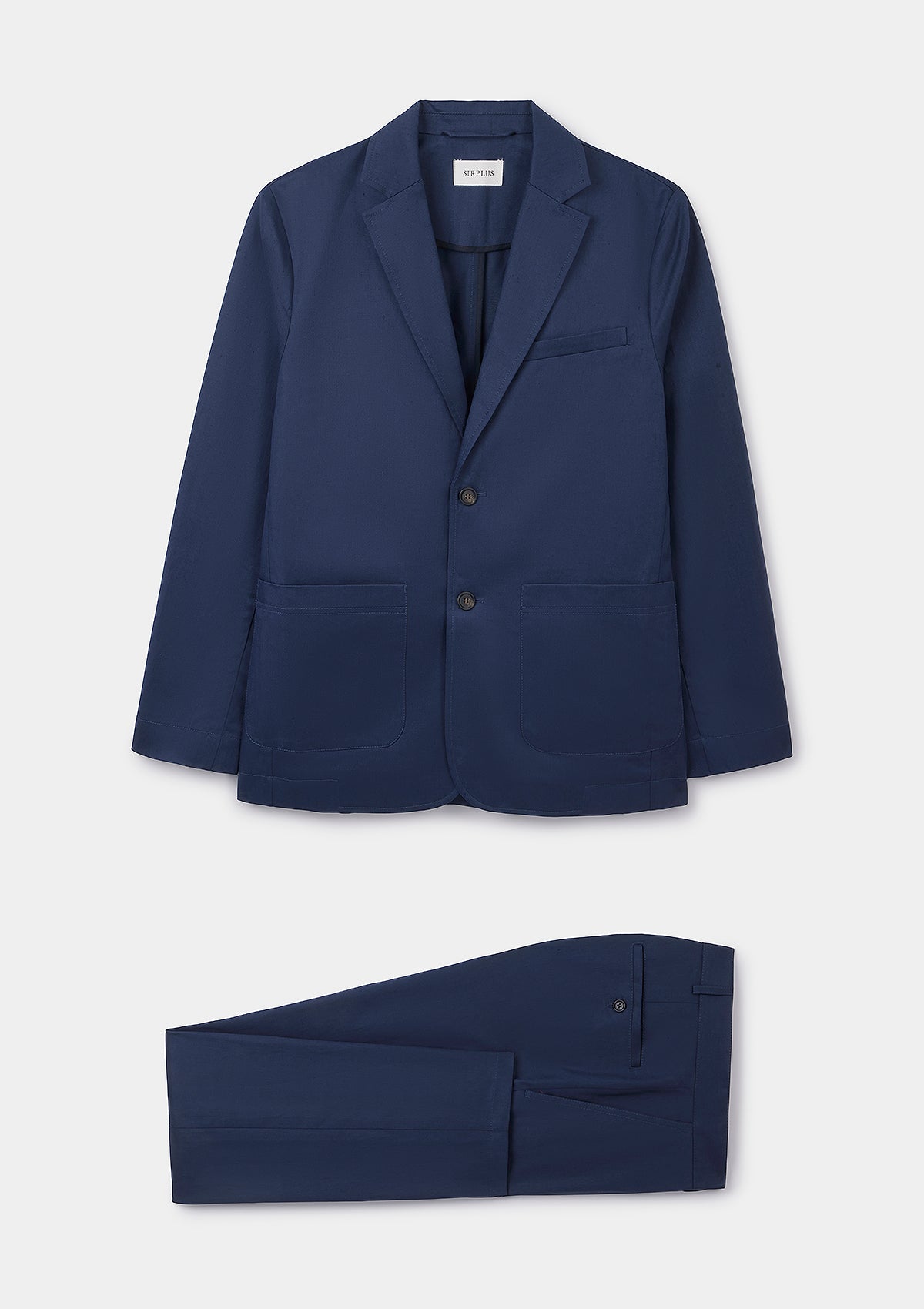 Blueberry Cotton Linen Suit, Suits - SIRPLUS