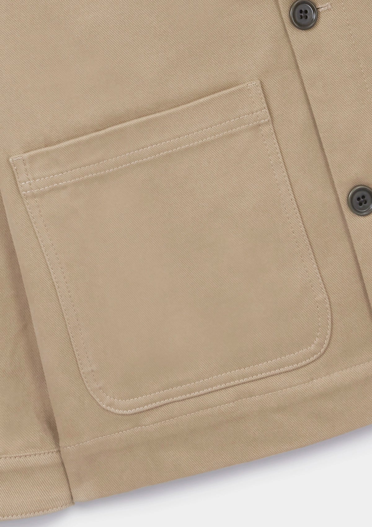 Khaki Cotton Chore Jacket, Chore Jacket - SIRPLUS