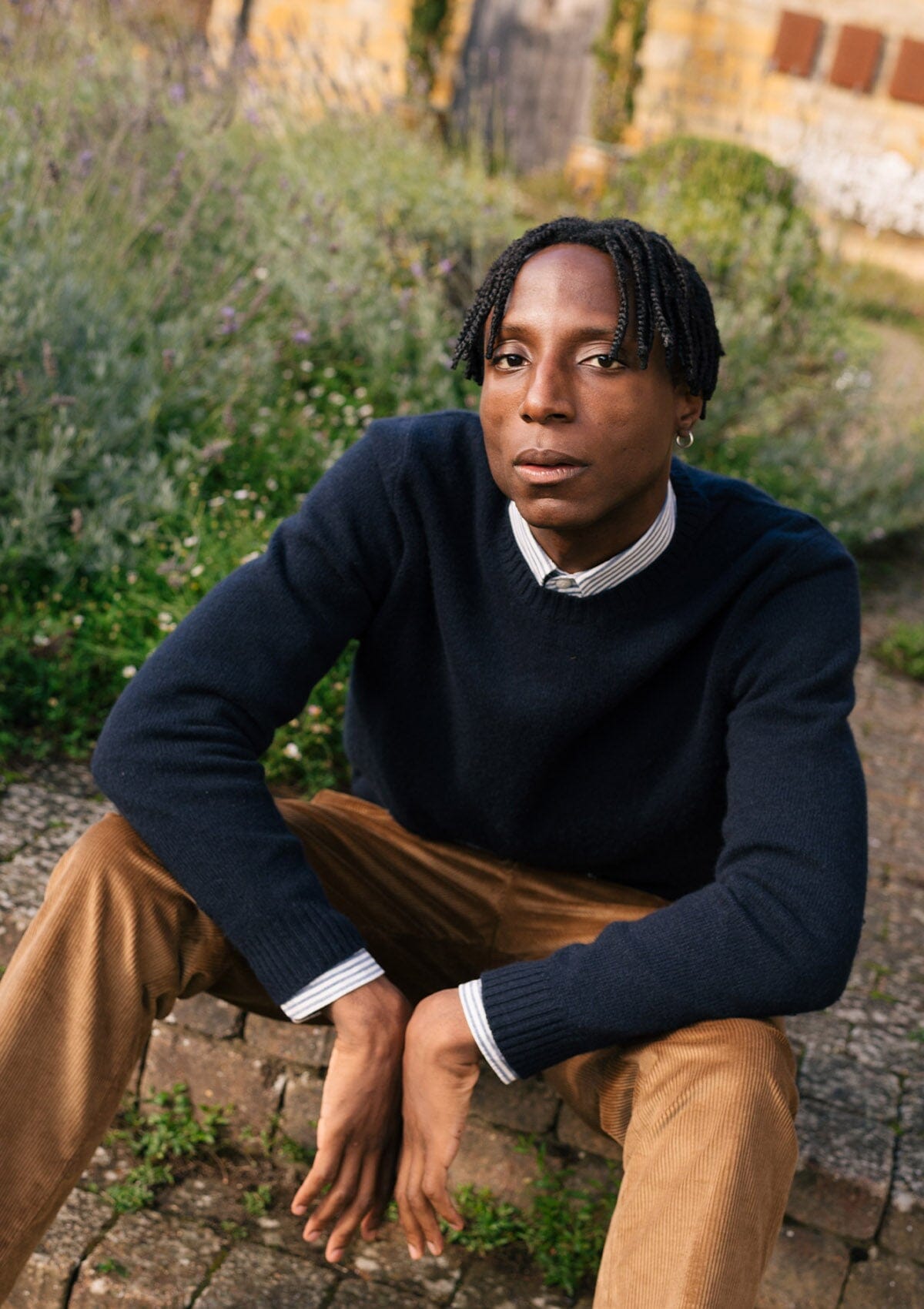 Navy Cashmere Crew Neck Jumper, Knitwear - SIRPLUS